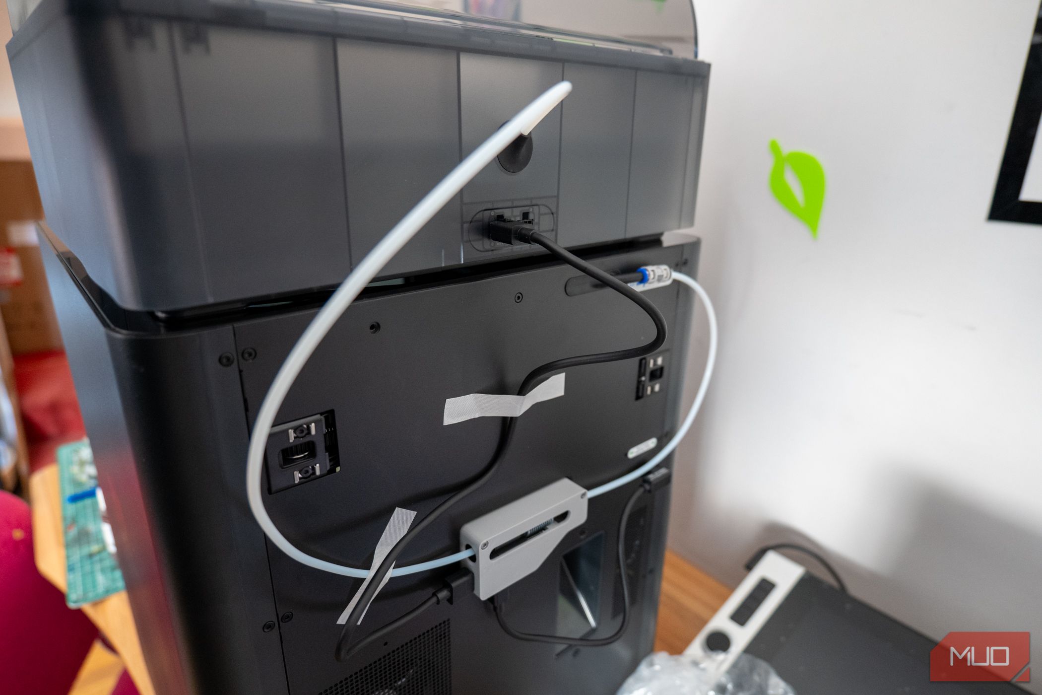 bambu lab p1s and ams - filament feed tube and power cables
