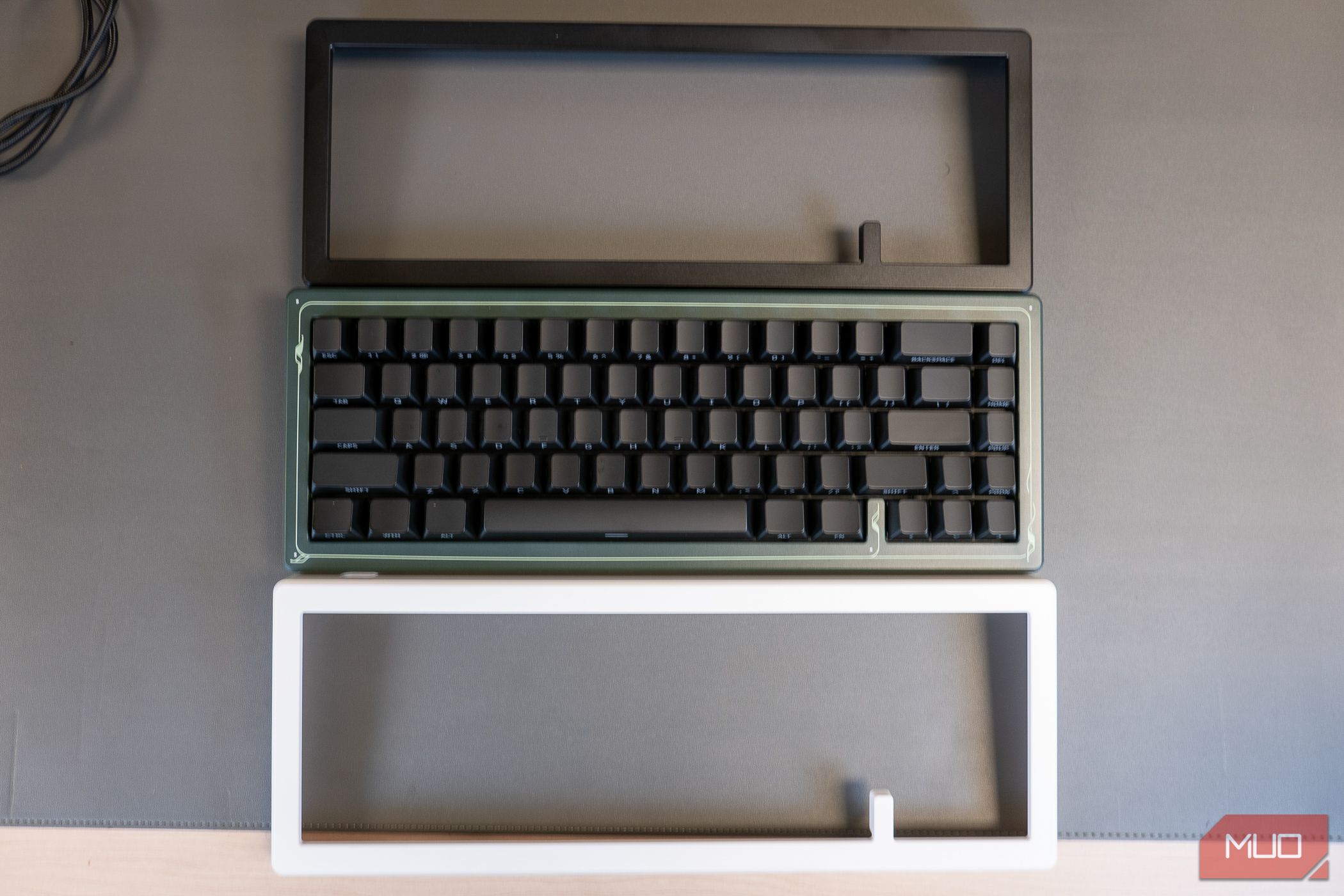Custom covers are available for the keyboard
