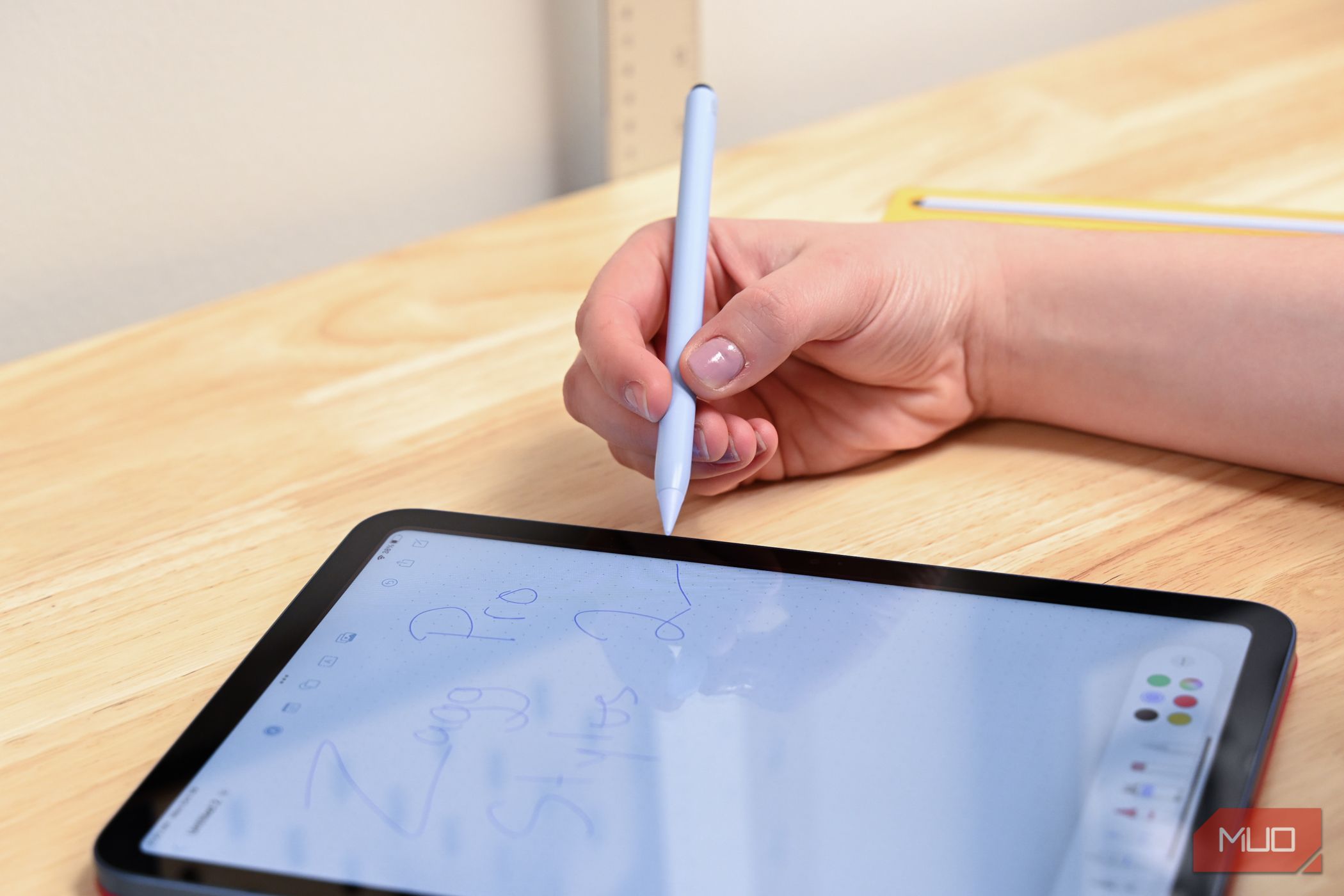 Holding the ZAGG Pro Stylus 2
