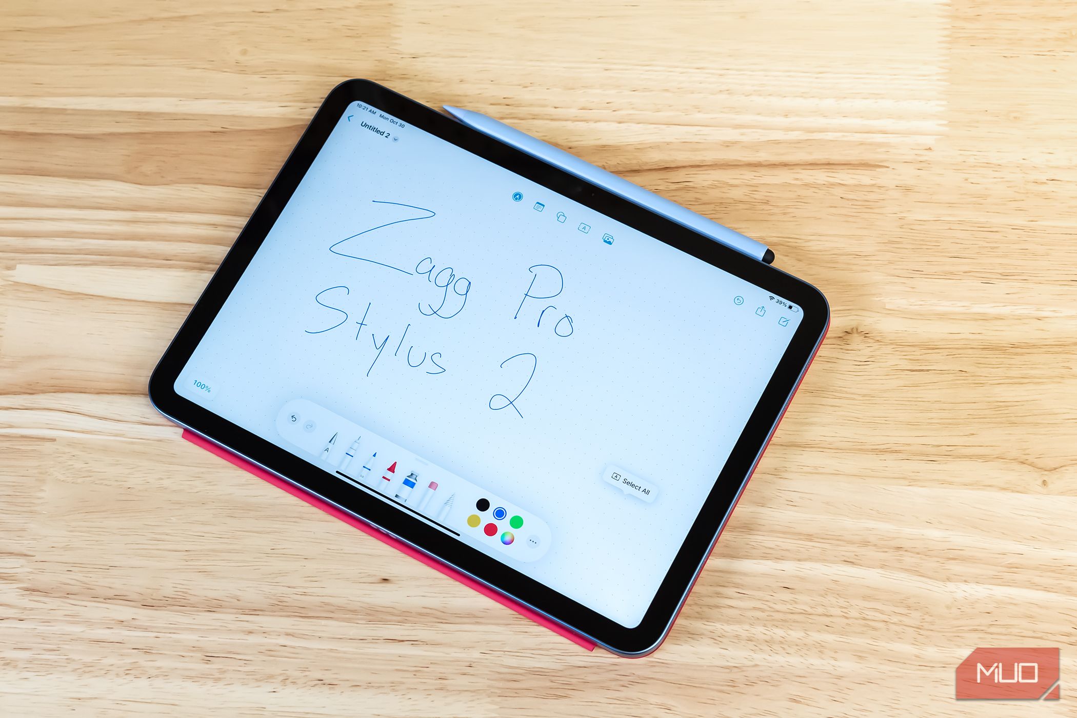 ZAGG pro Stylus on an iPad in a drawing app