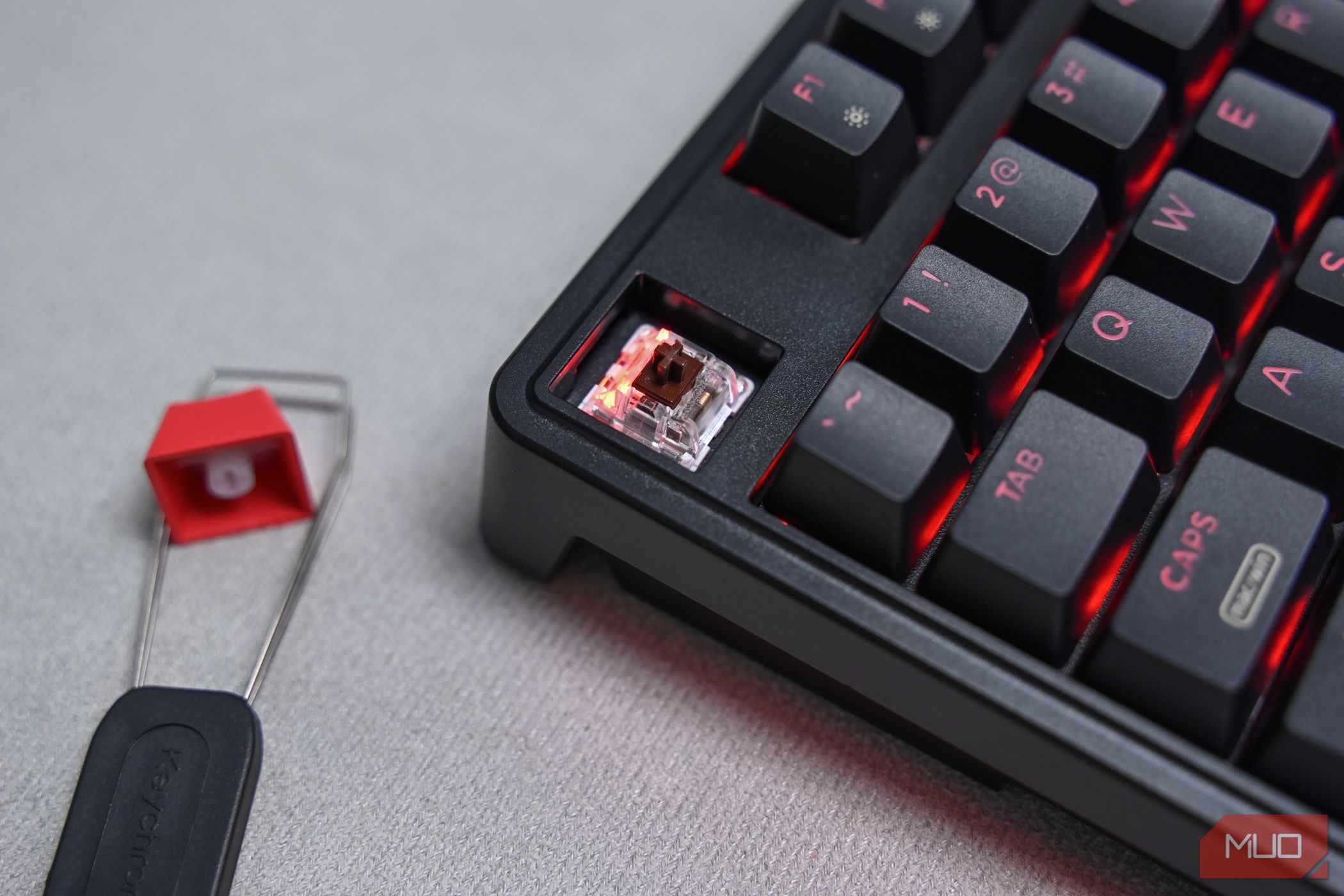 ESC keycap removed from the The Keychron C3 Pro