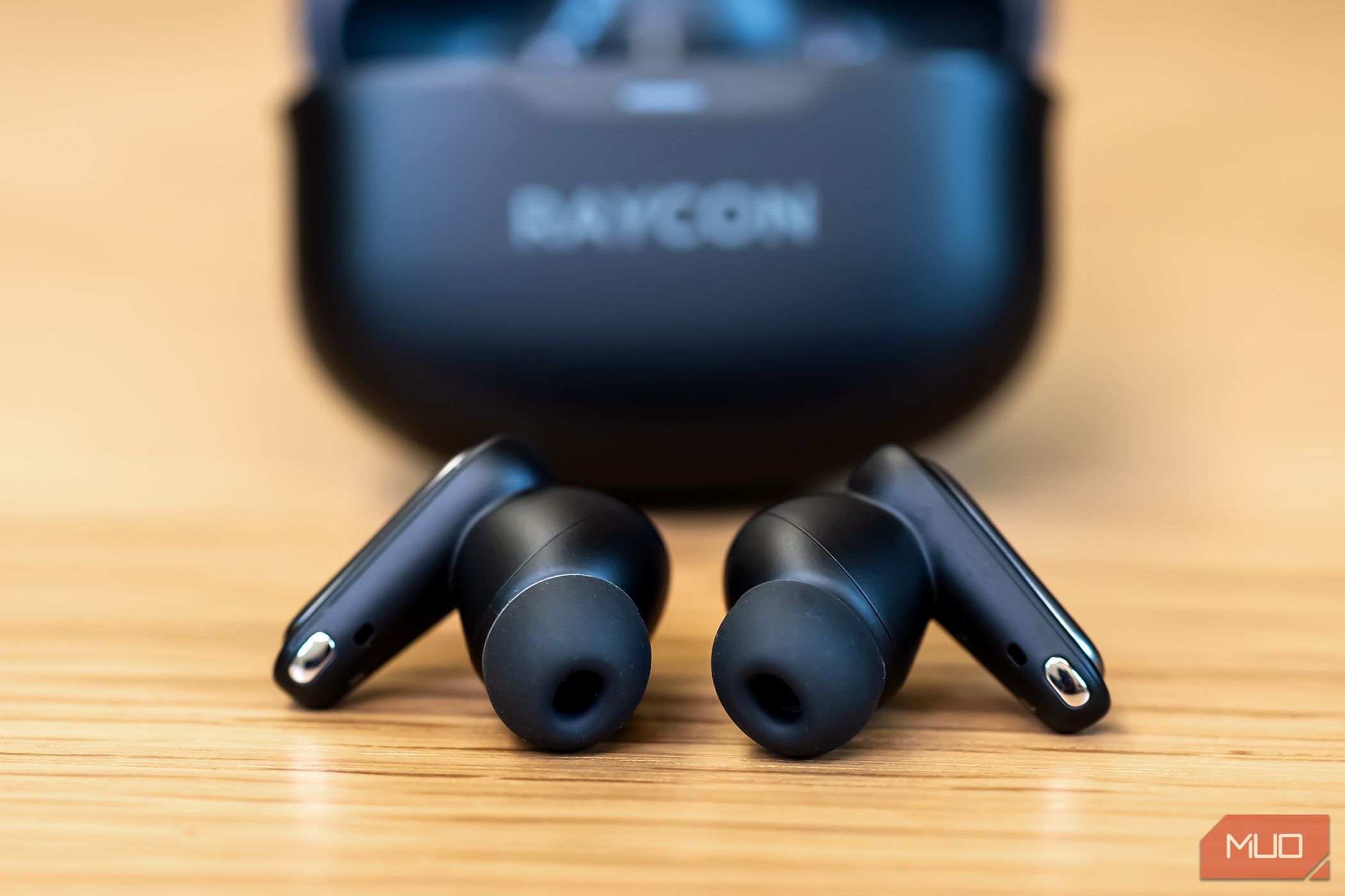 Raycon Everyday Earbuds Pro در جلوی قاب آنها