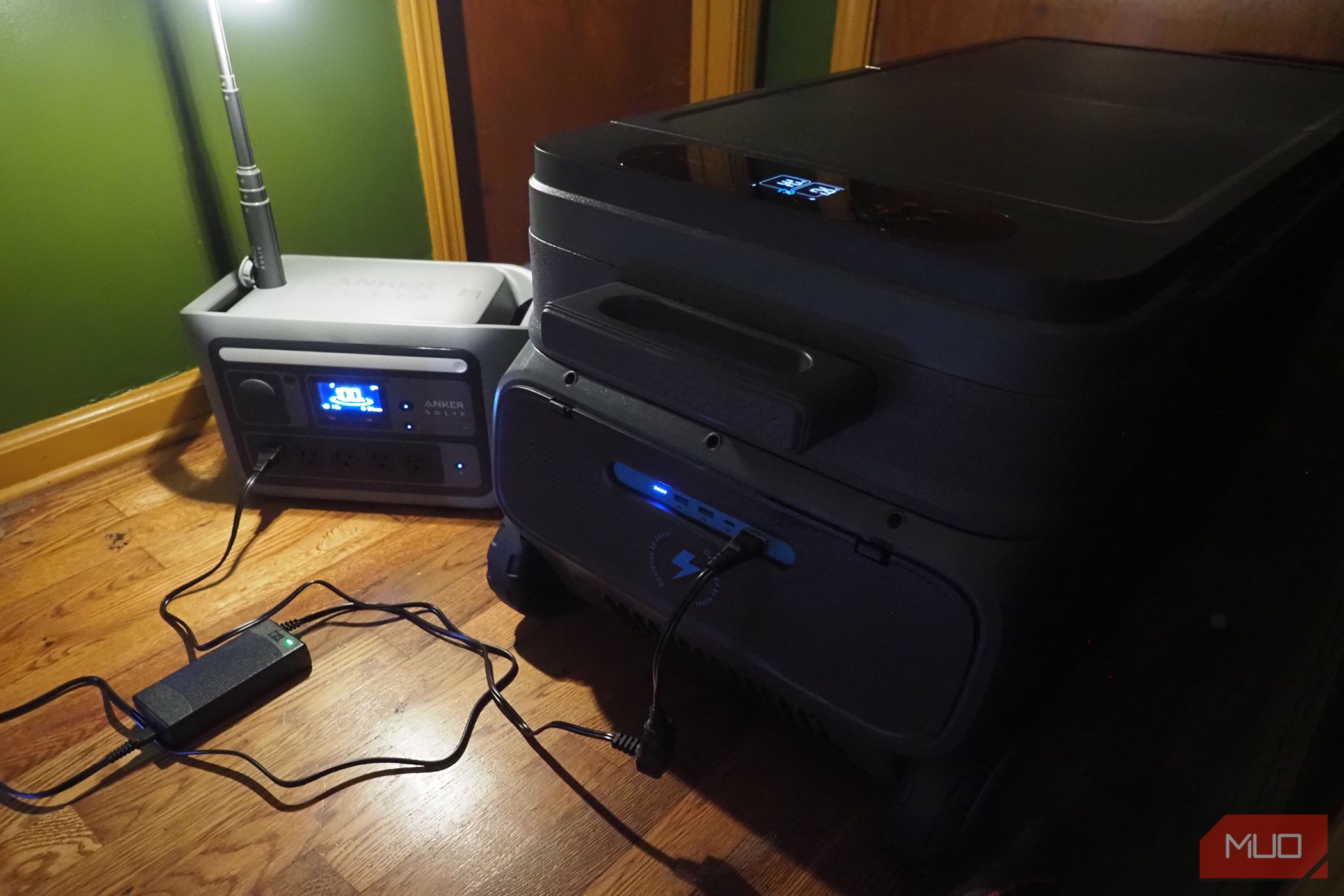 Anker EverFrost Dual-Zone Powered Cooler 50 power station battery charging