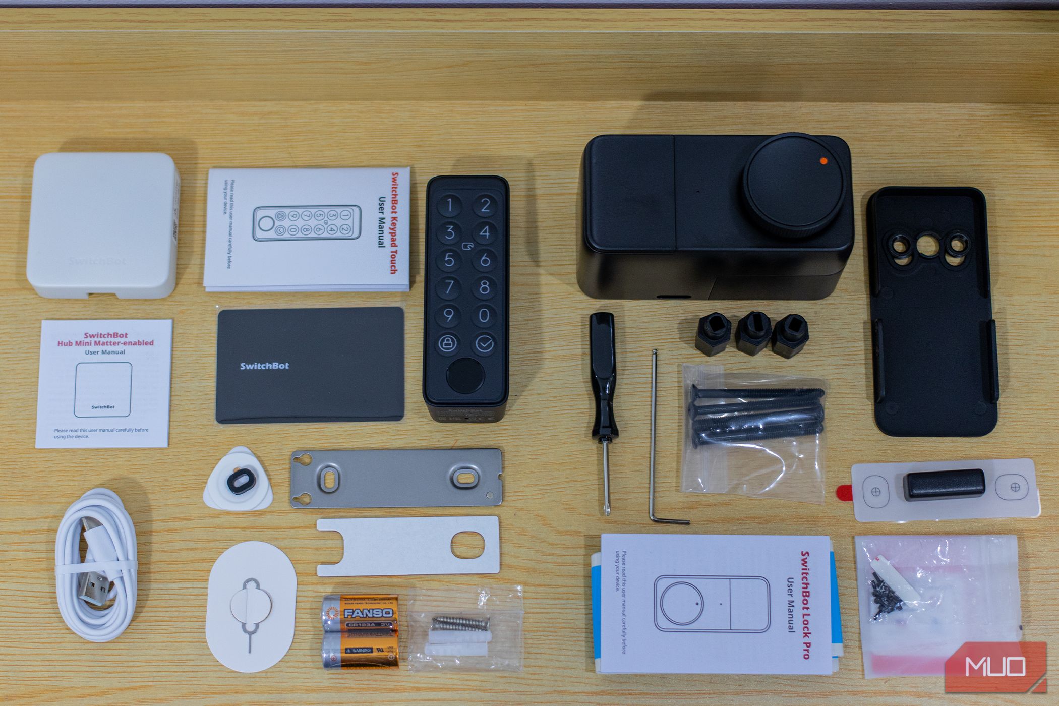 SwitchBot Lock Pro included in the box
