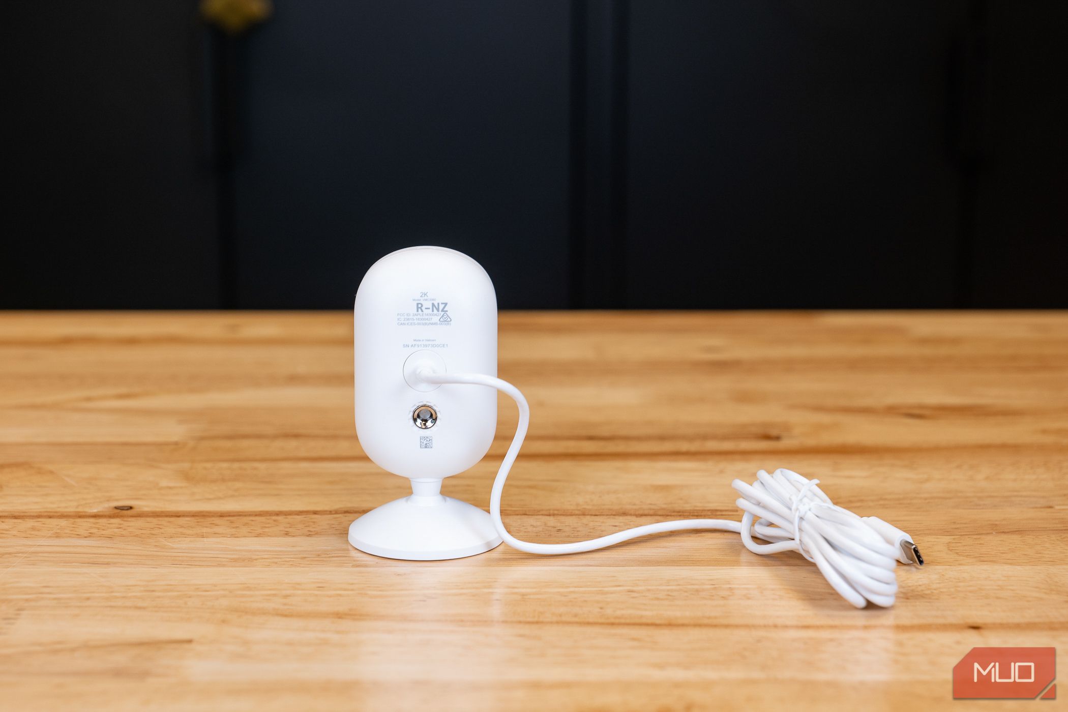 Another mounting point is located on the back of the Arlo Essential Indoor Camera