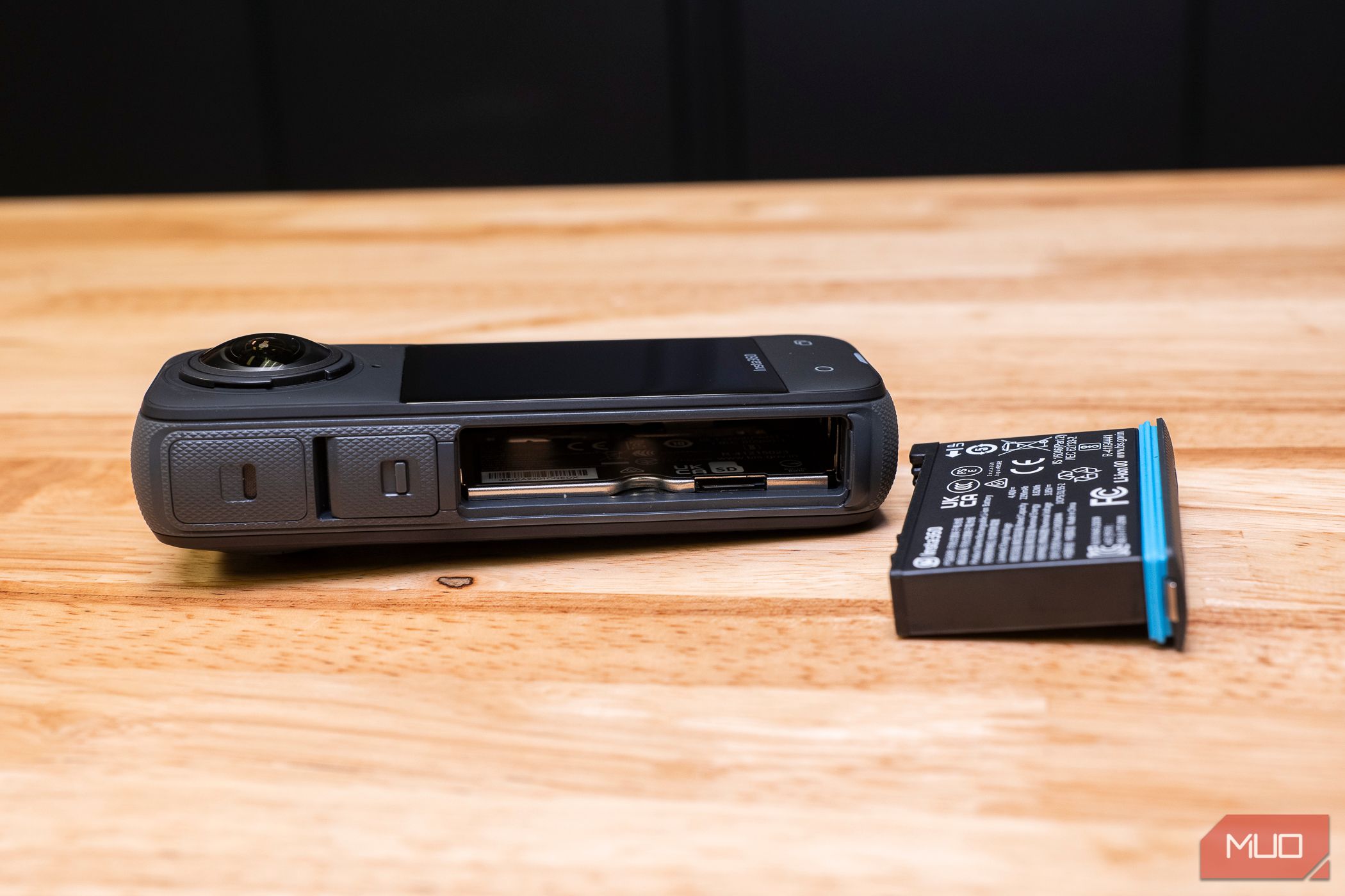 battery removed from the Insta360 X4
