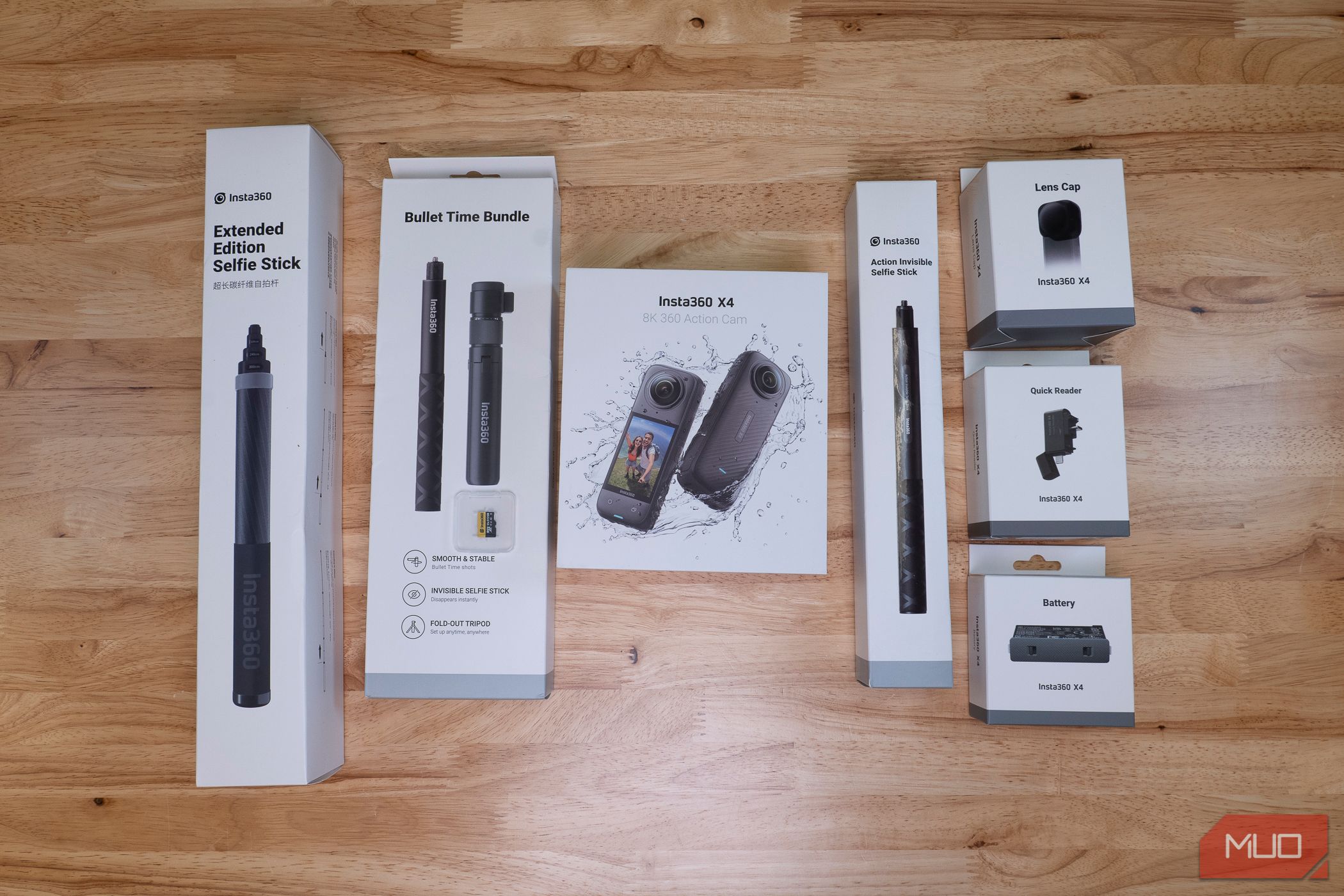Insta360 X4 accessory boxes