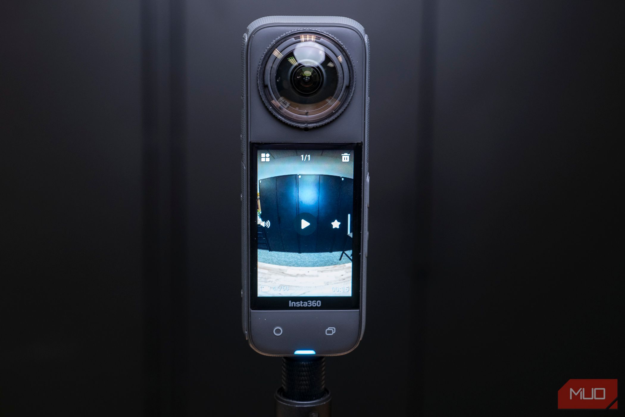 Insta360 X4 playback screen