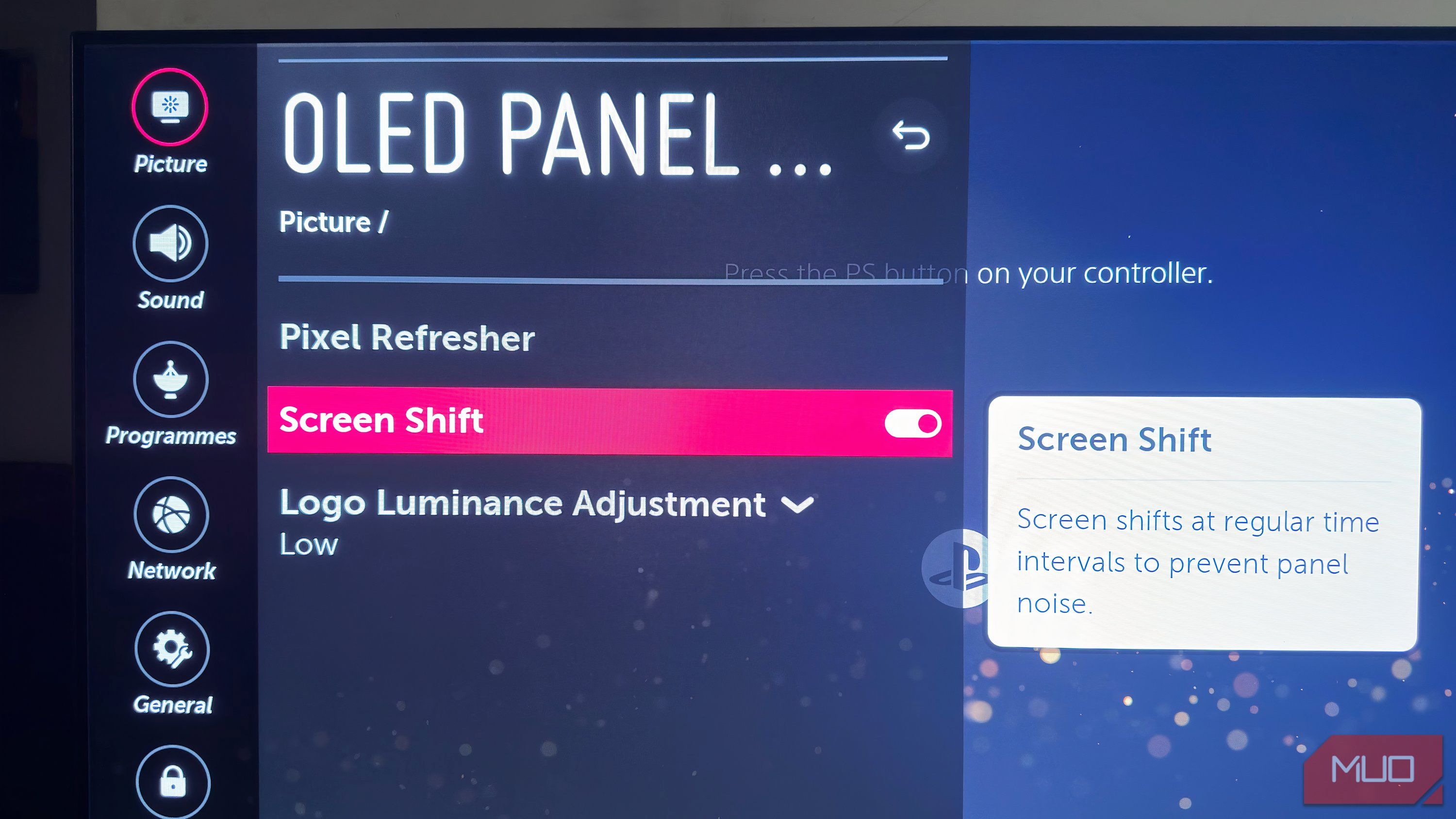 ویژگی Screen Shift در تلویزیون OLED ال جی