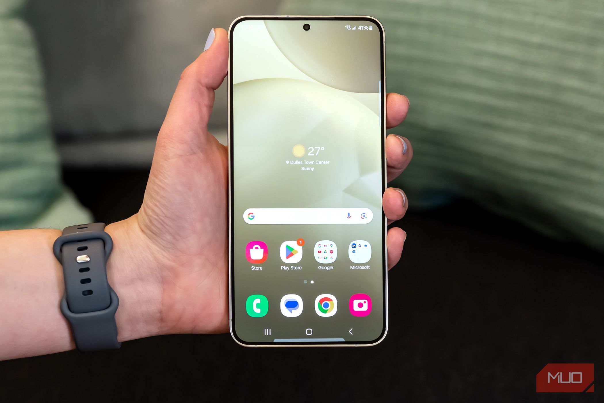 The homepage of the Samsung Galaxy S24 Plus