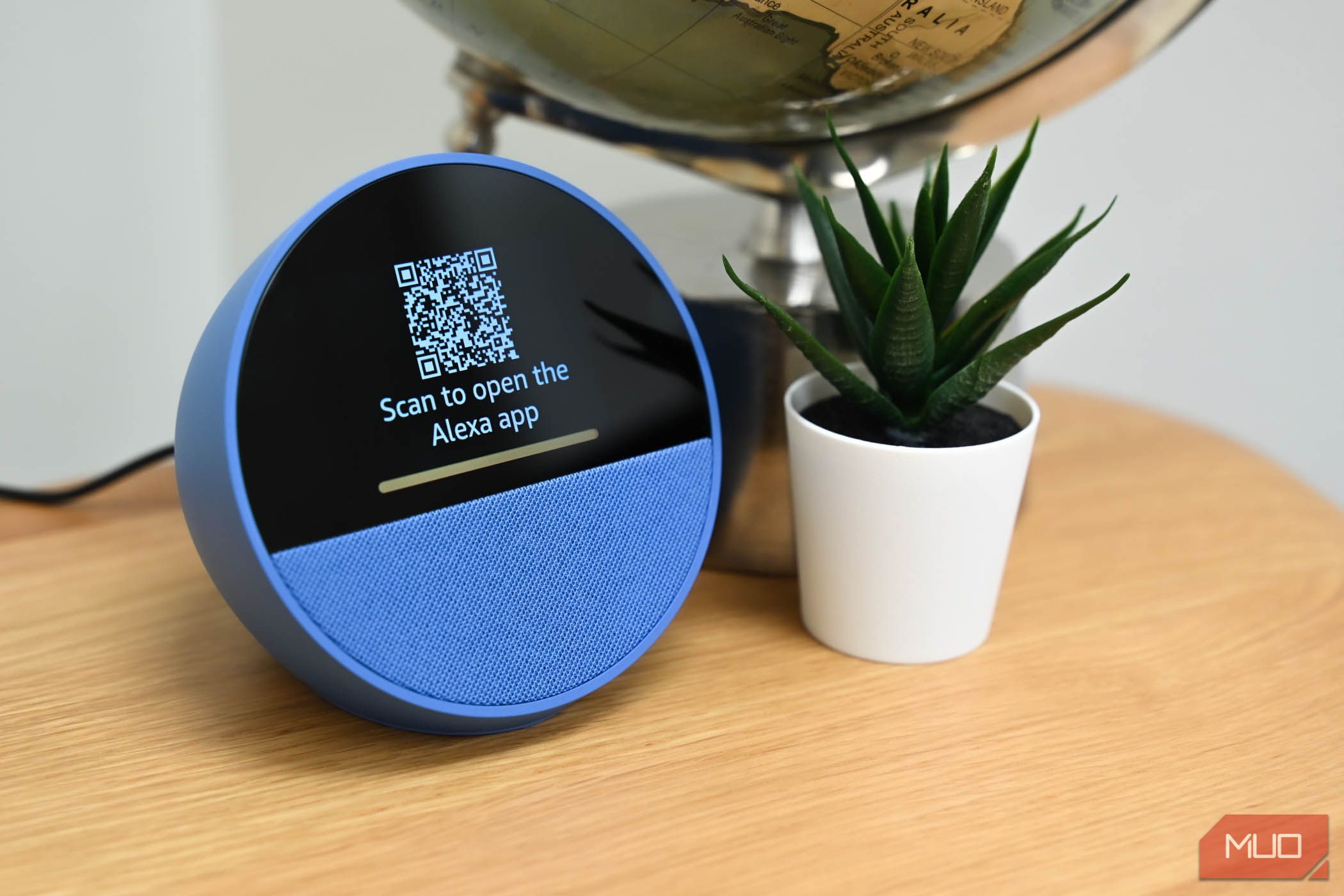 کد QR برای اتصال Amazon Echo Spot به برنامه Amazon Alexa