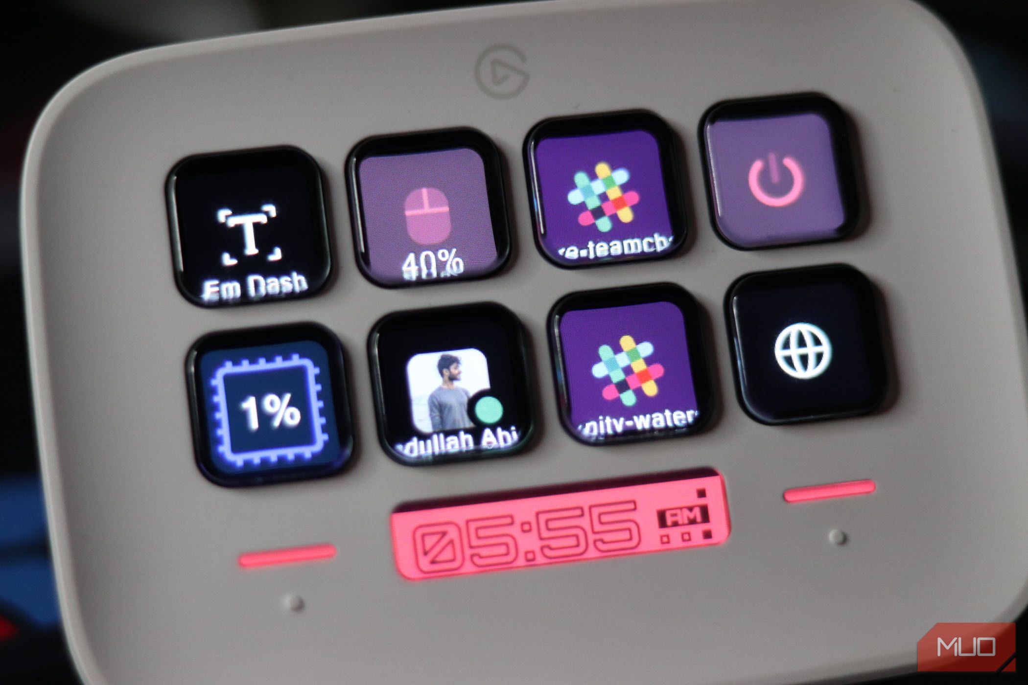 The Stream Deck has eight buttons with individual displays showing off their associated action.