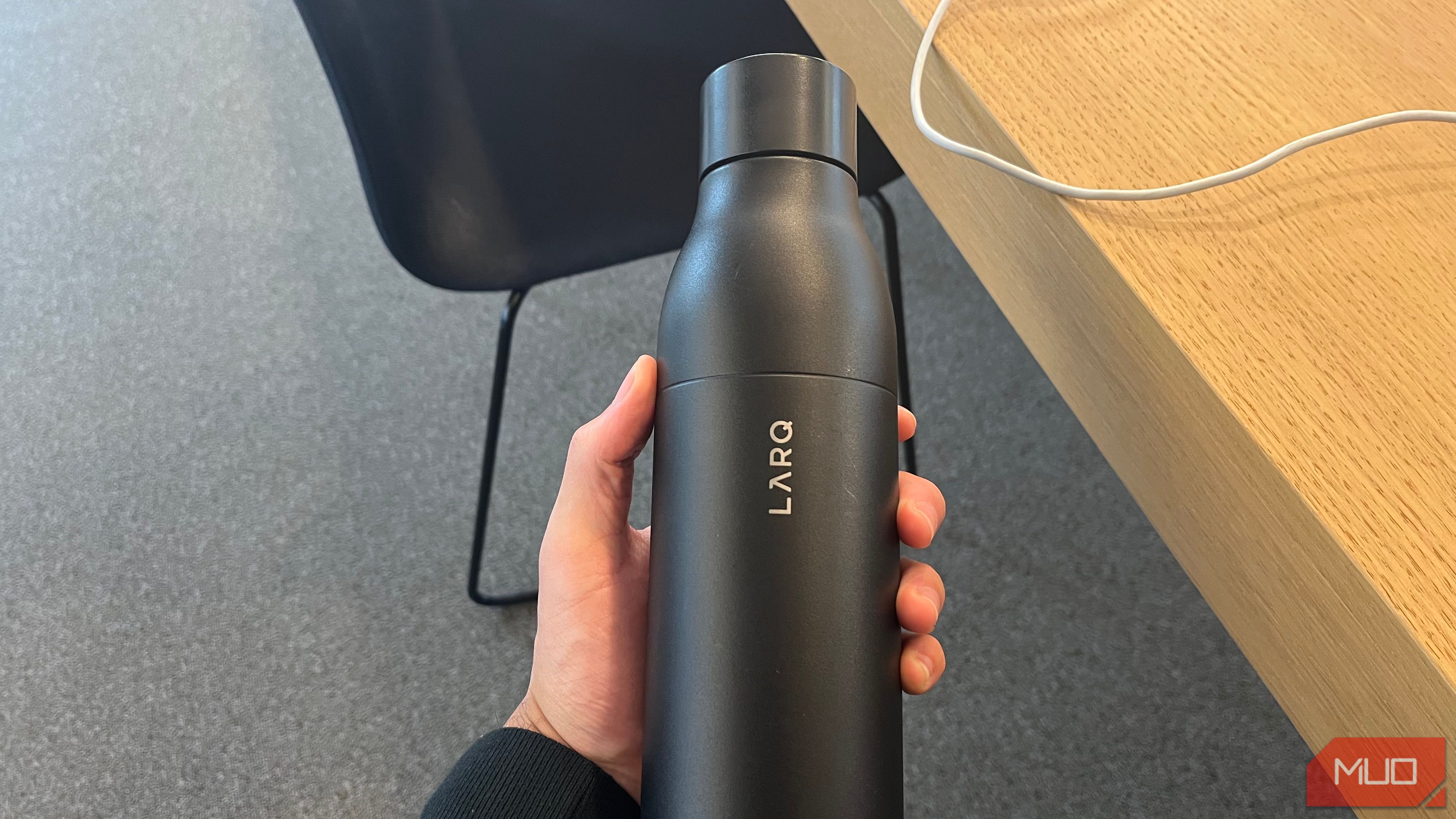 LARQ Water Bottle in a Person's Hand