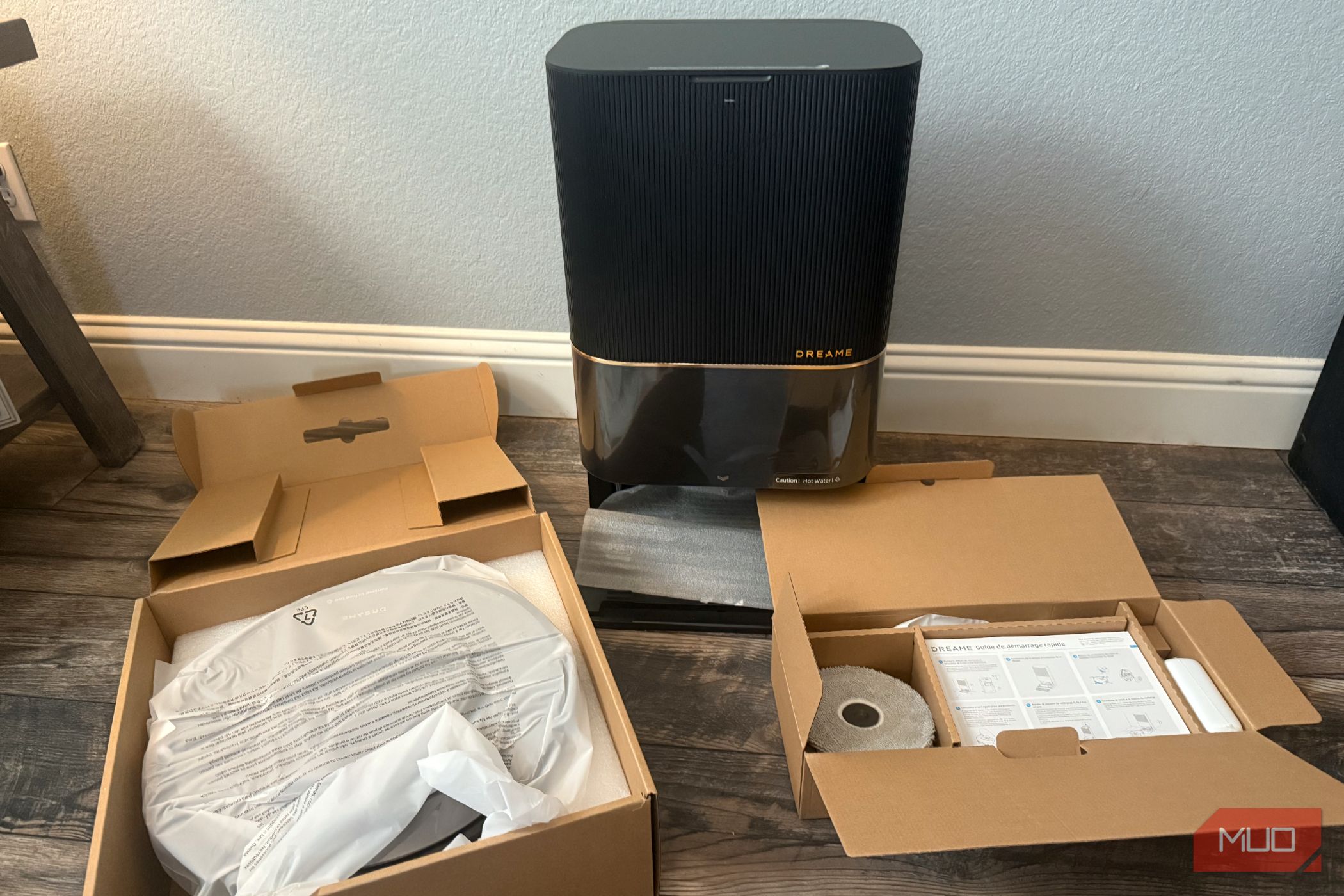 o conteúdo da caixa do dreame x40 ultra