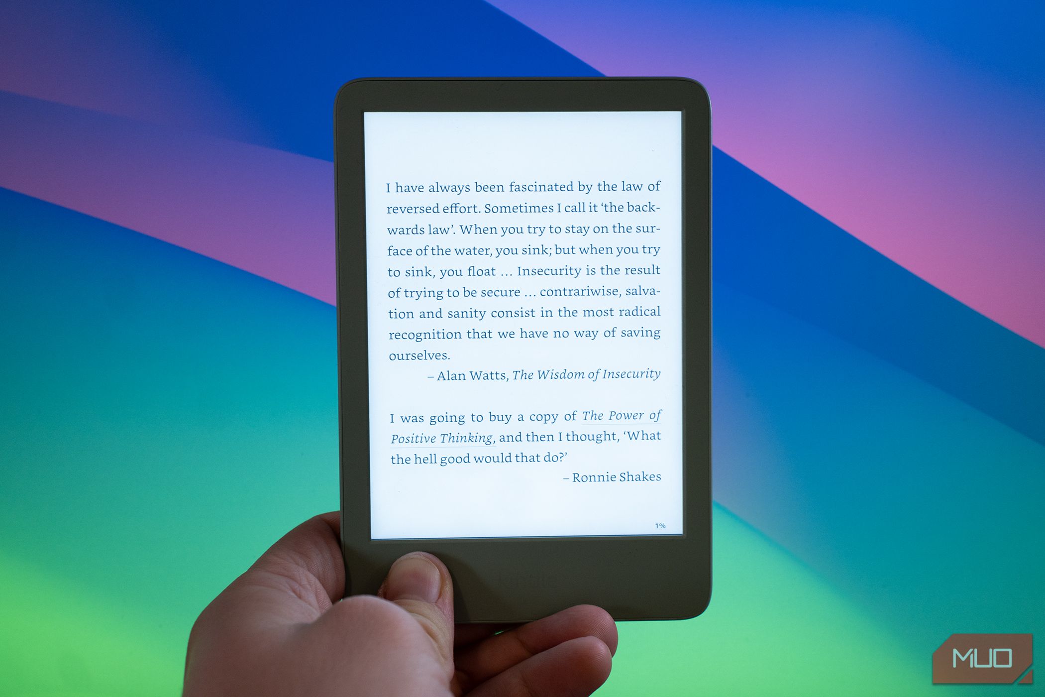 2024 Amazon Kindle at Max Brightness over a Lit Background.