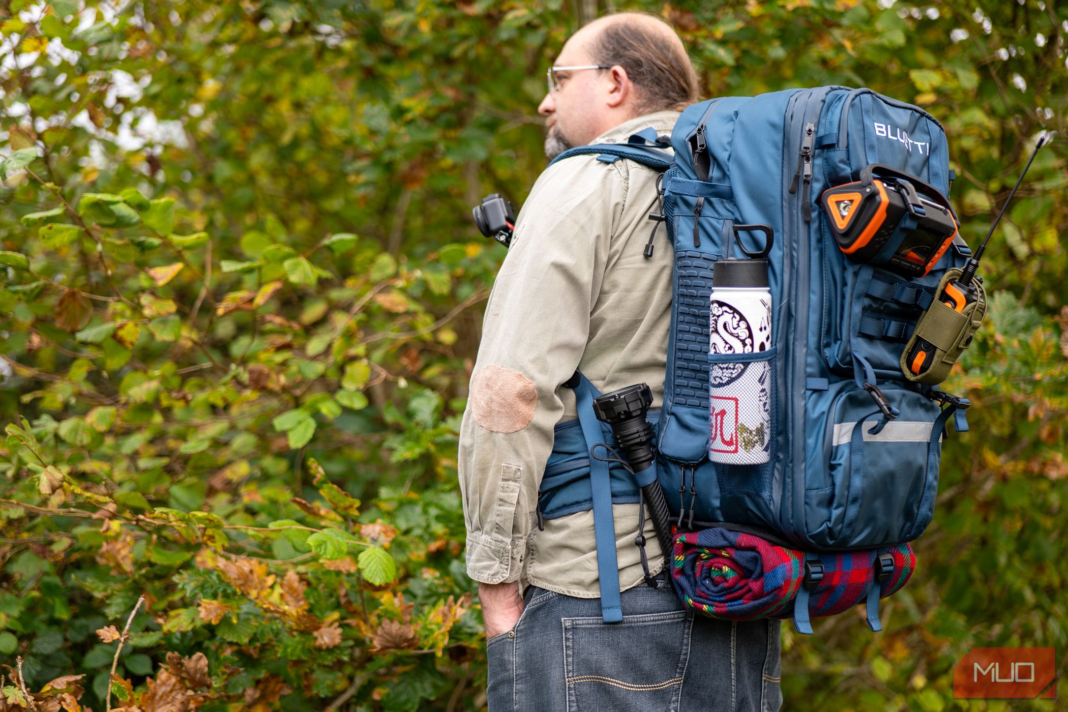 bluetti handsfree 2 review - outdoors standing showing various attachment points