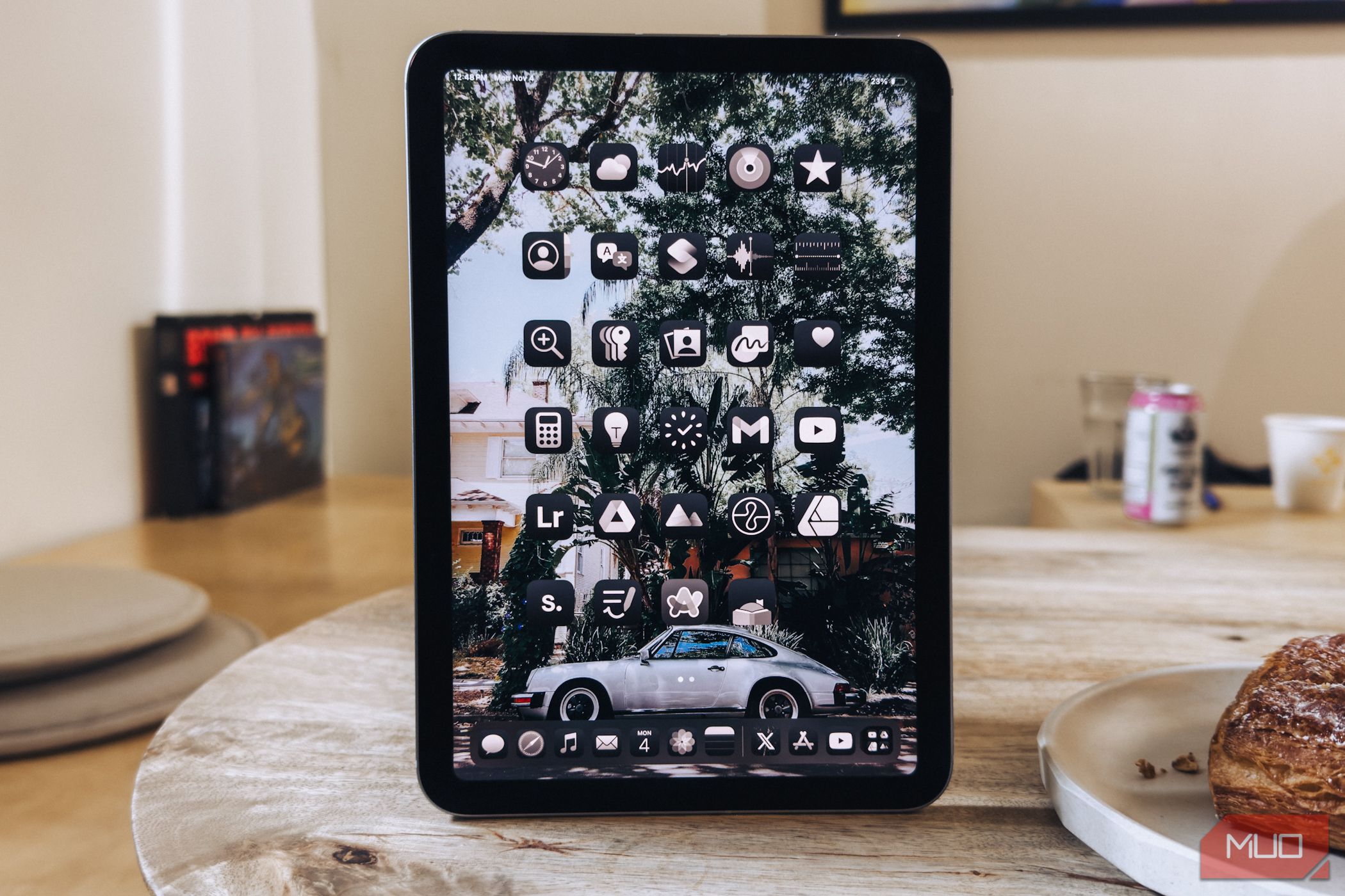 iPad mini (A17 Pro) on coffee table in portrait