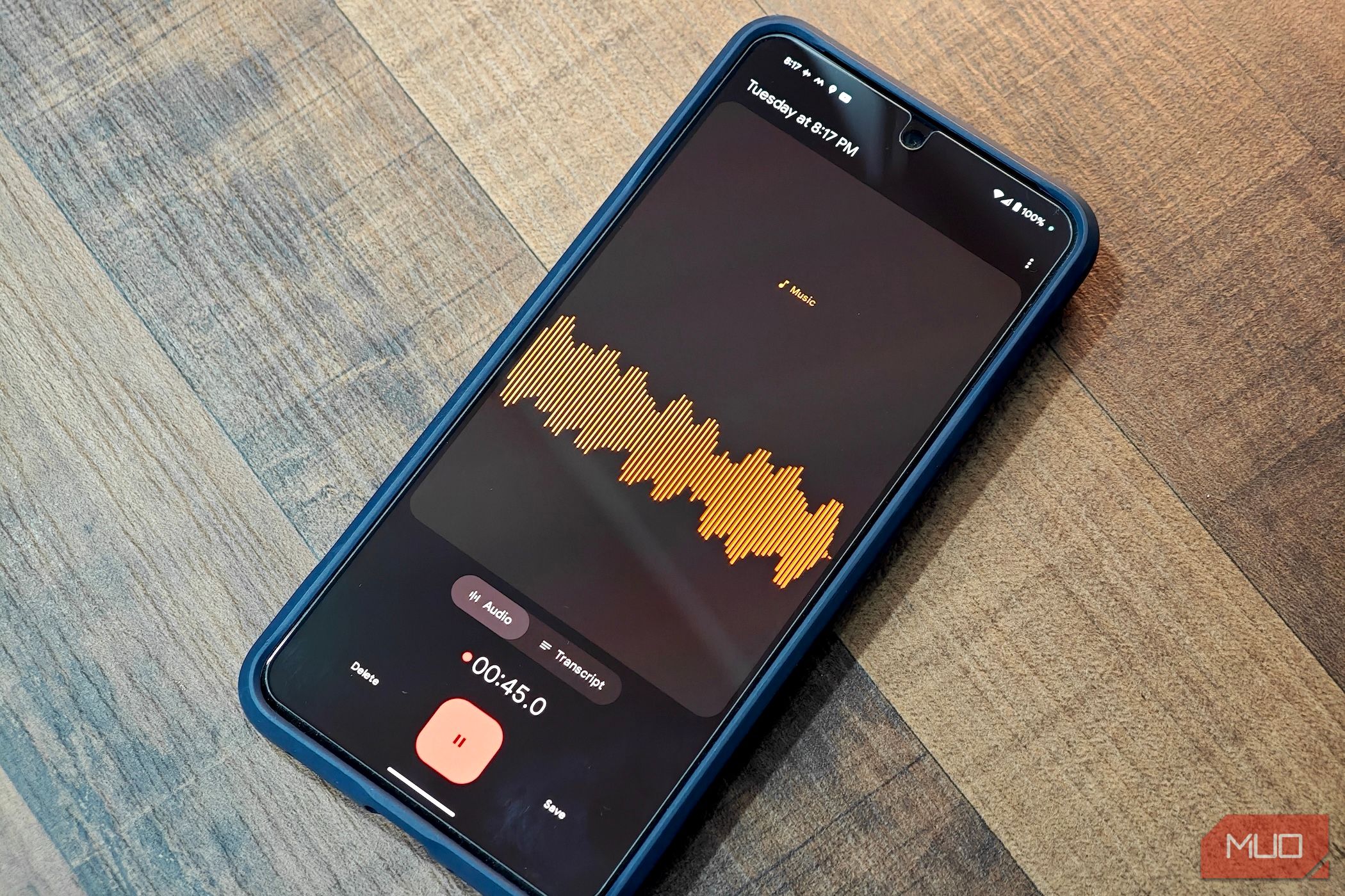 Pixel Recorder app on Pixel 8 Pro