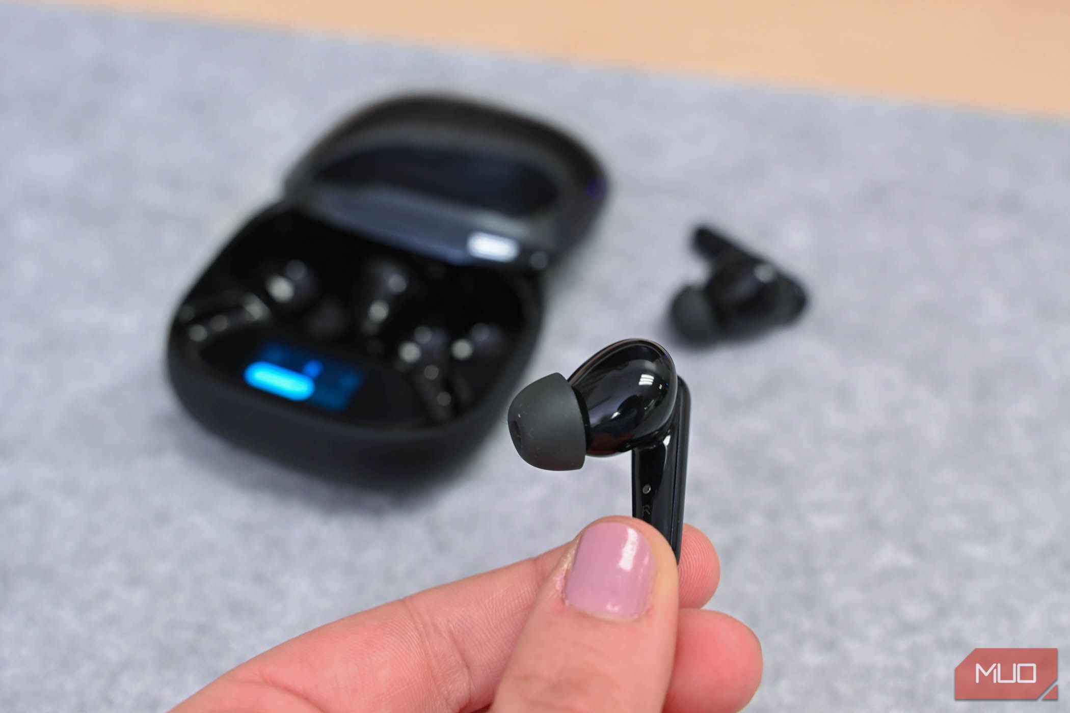 a single soundcore liberty 4 pro earbud