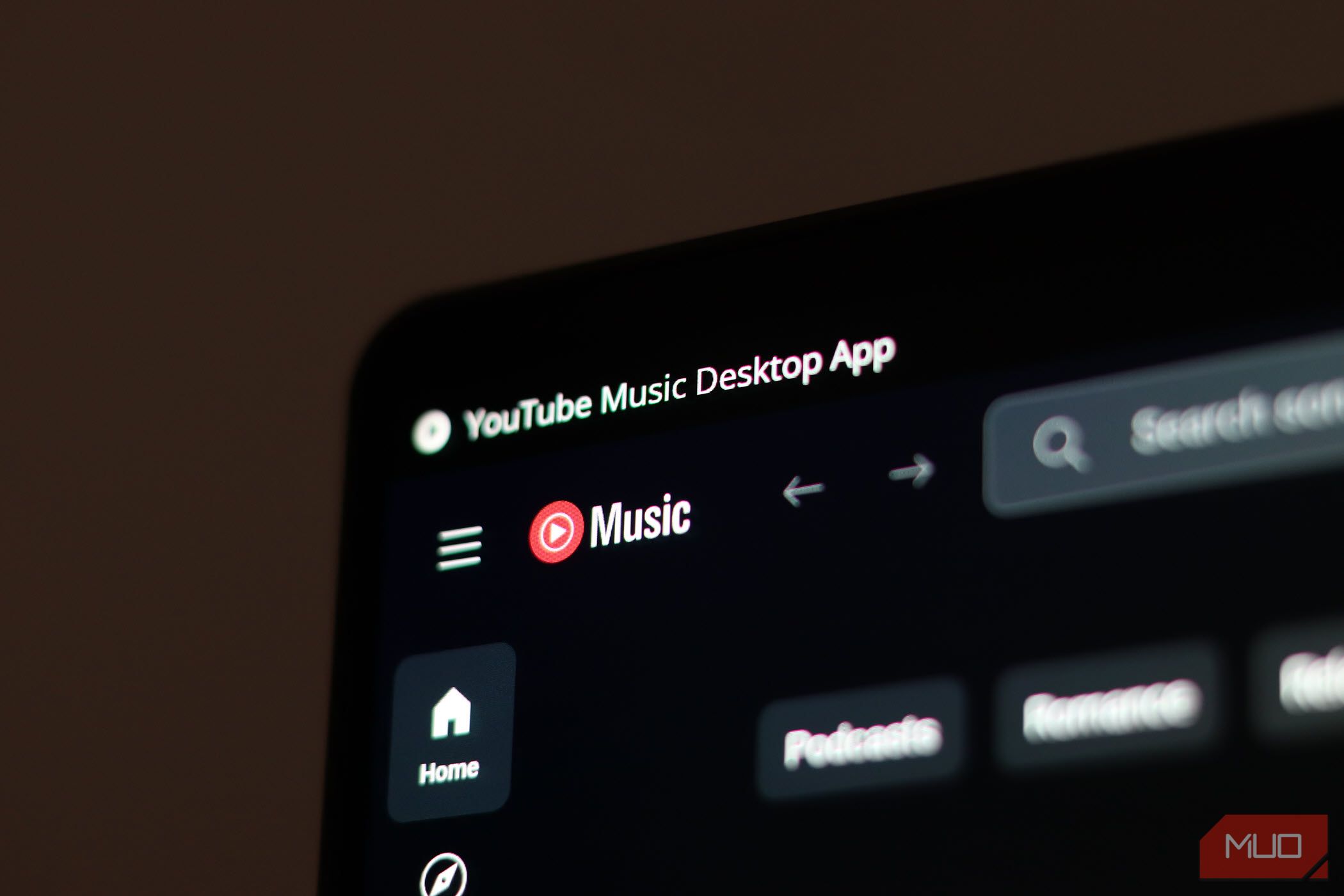 عکسی از برنامه YouTube Music Desktop