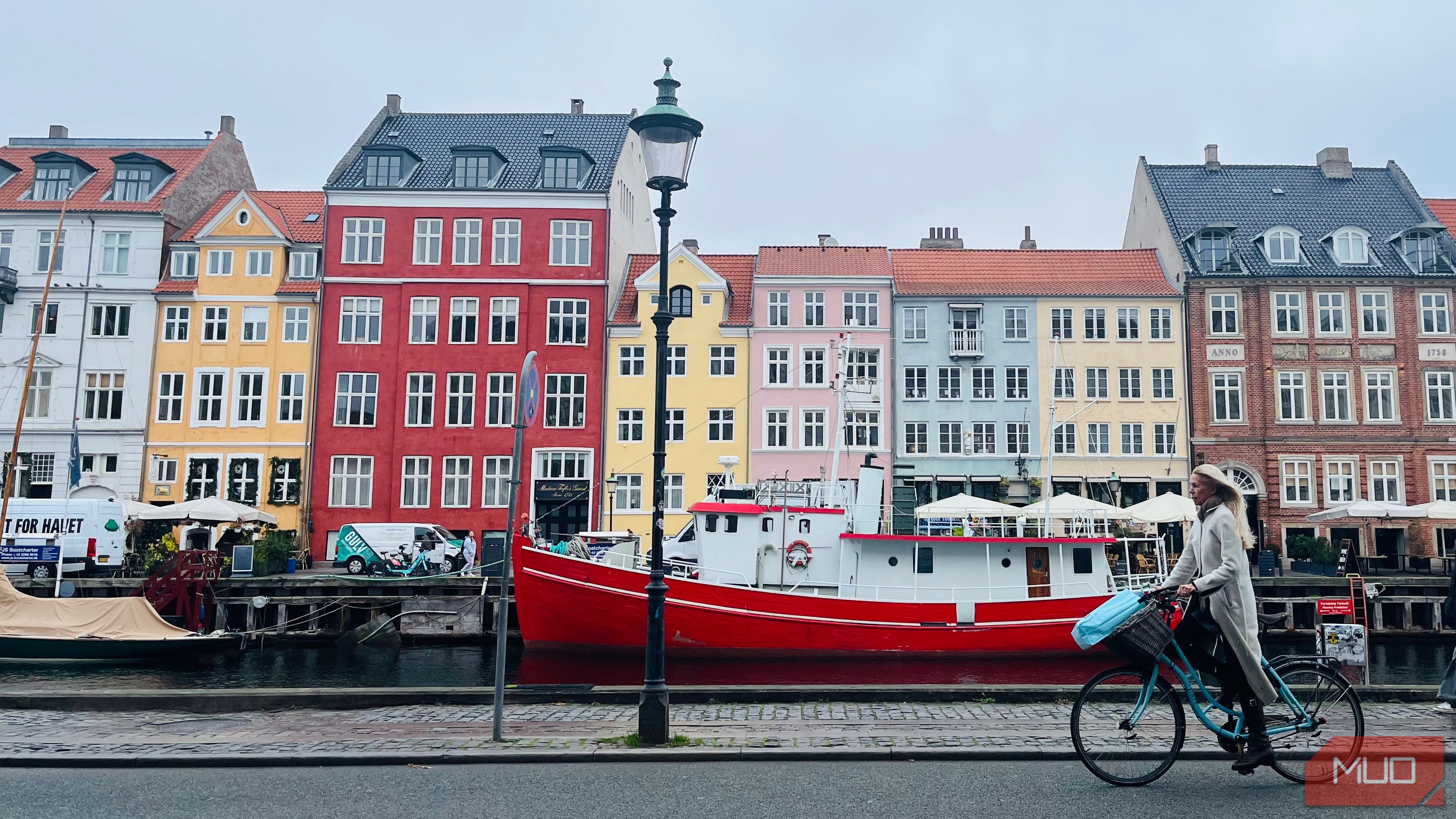 A photo taken on a cloudy day in a city