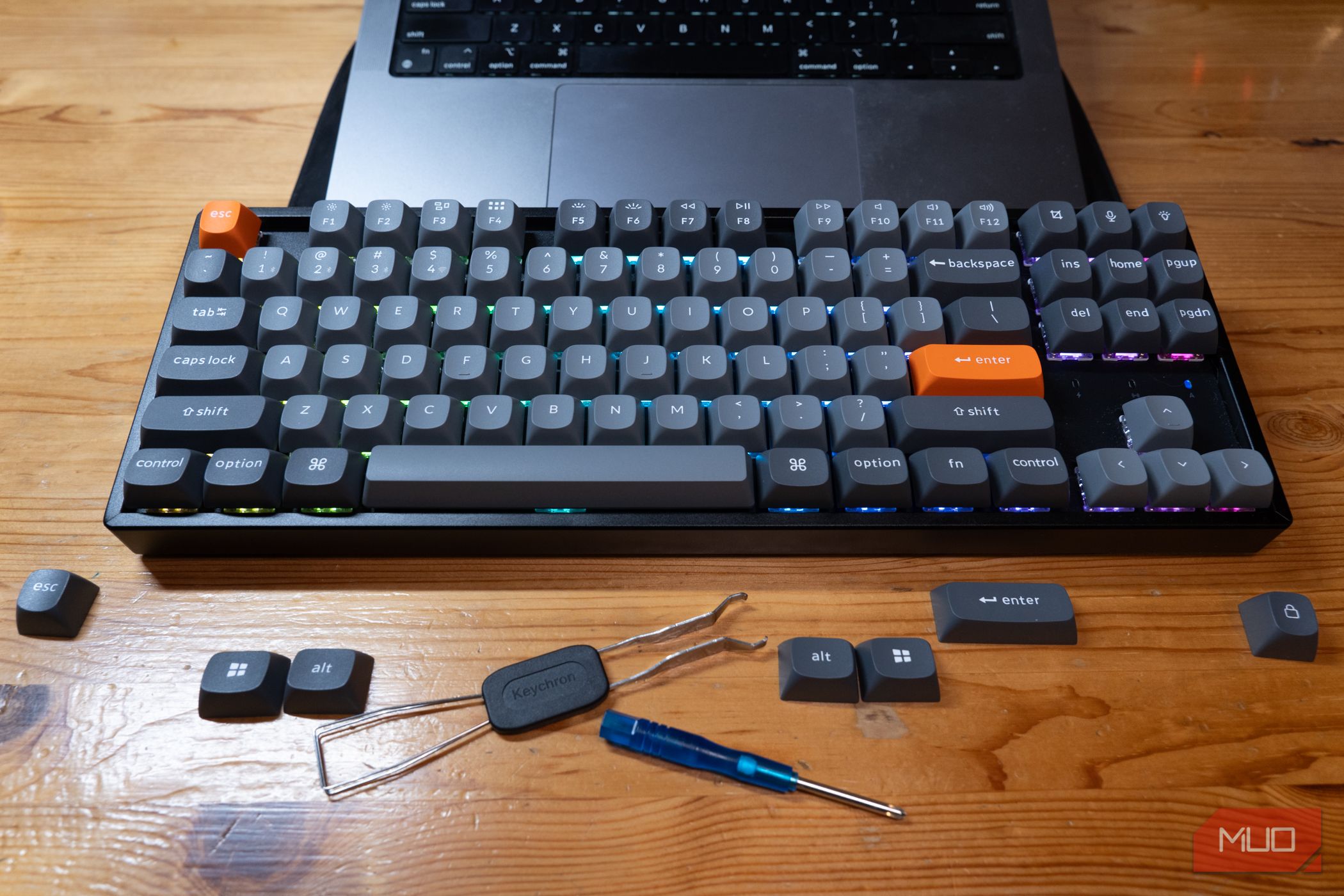 Keychron K8 Max with all alternate keys.