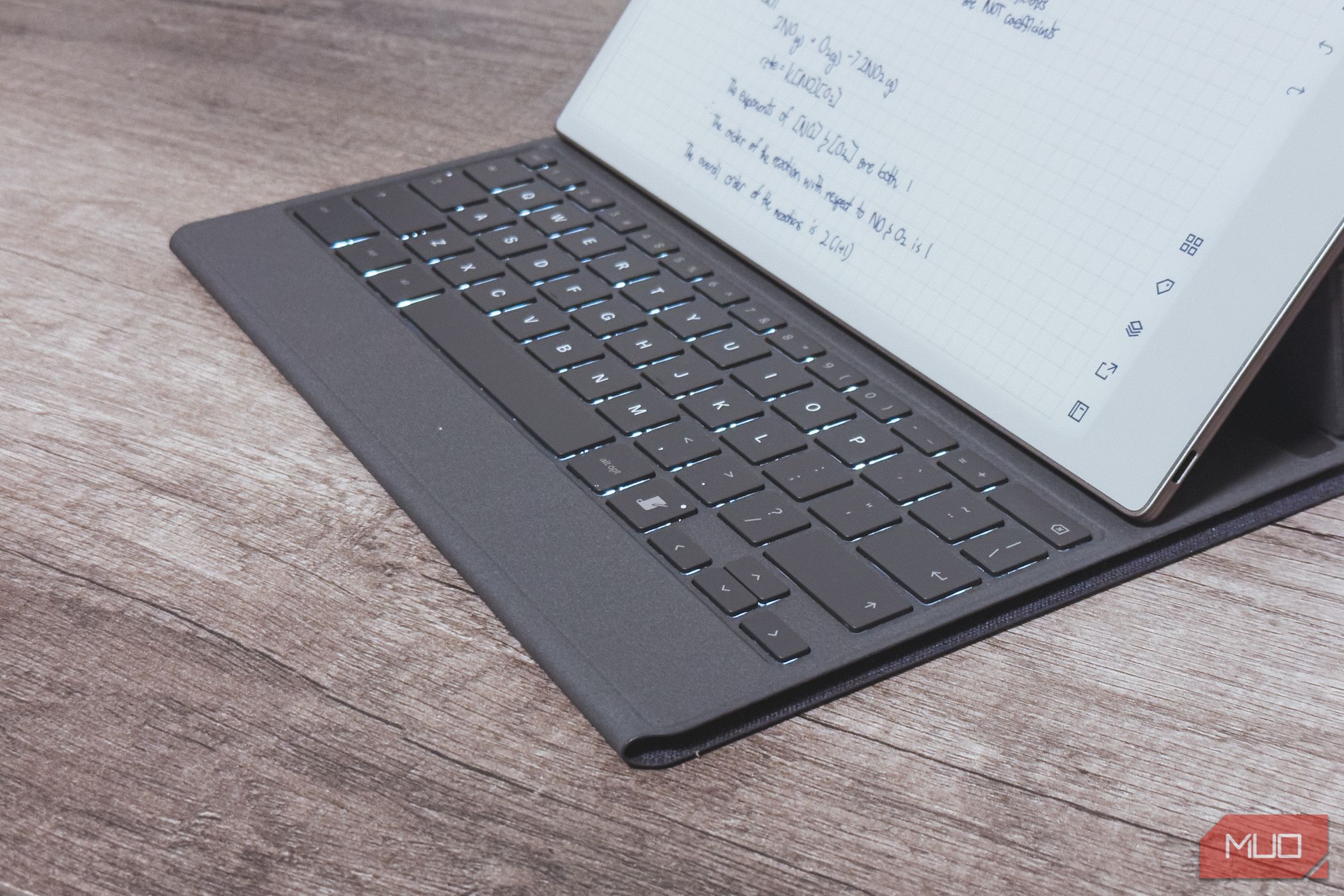 reMarkable Paper Pro Keyboard Folio closeup of keys.