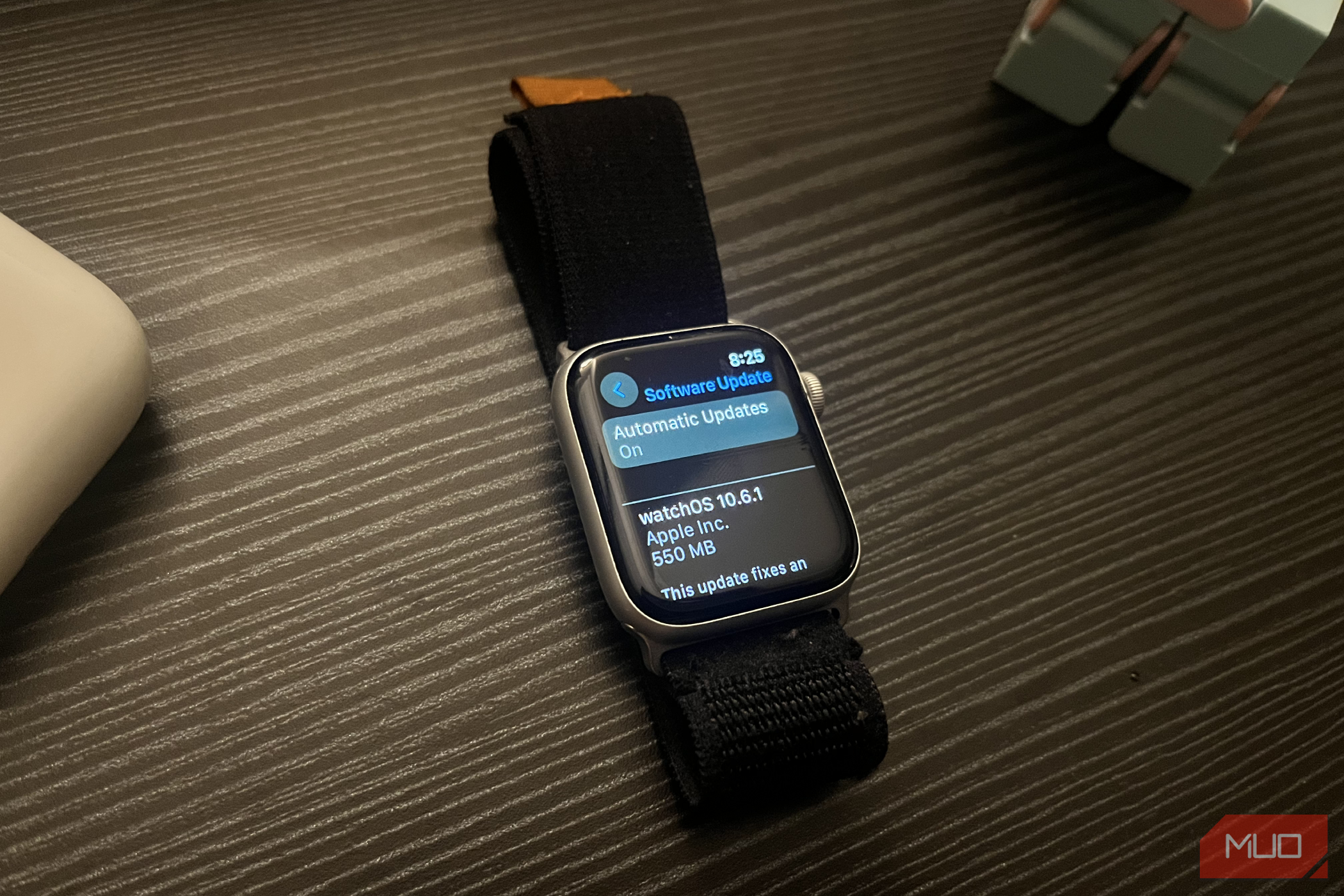Apple Watch Series 4 on the software update page