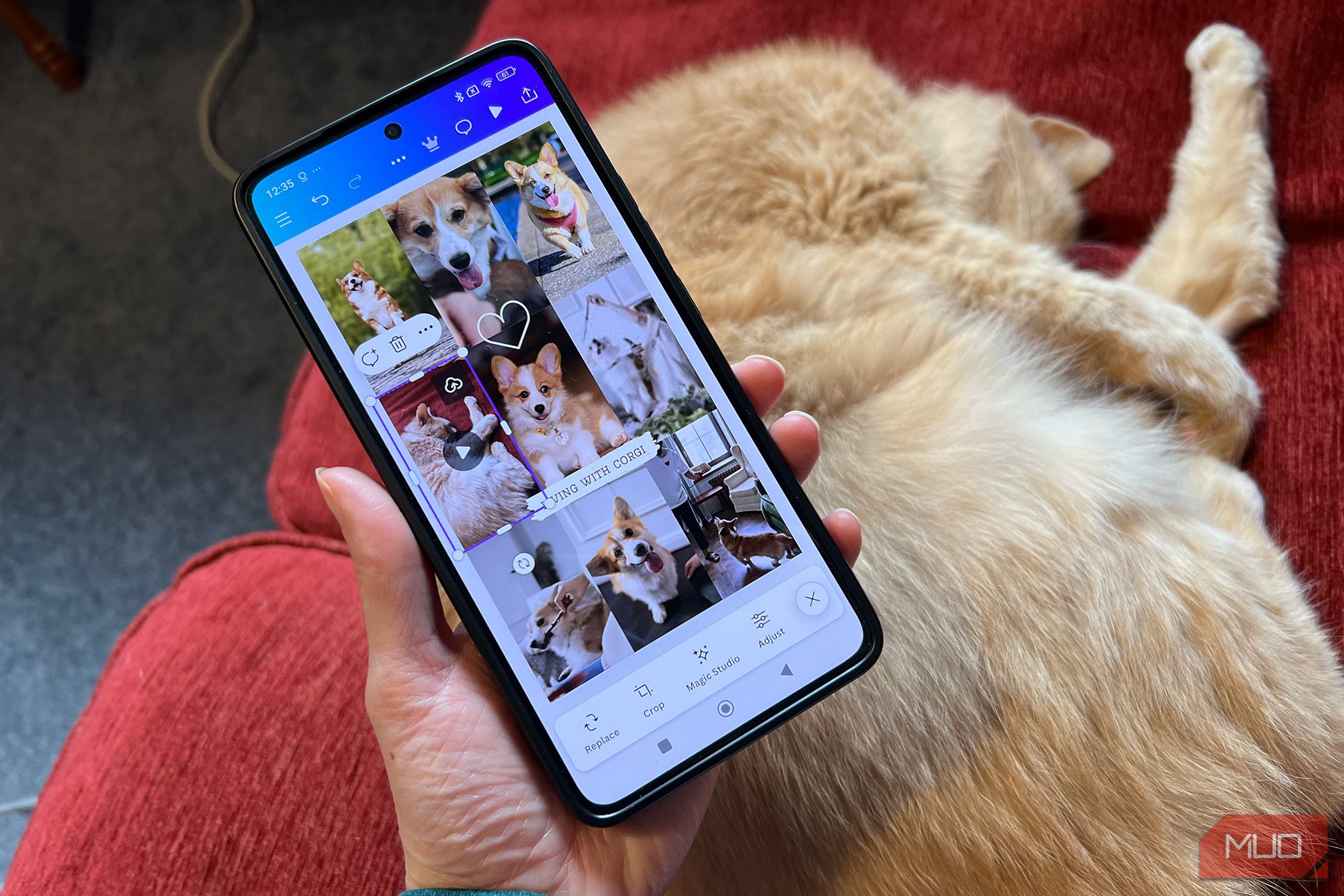 Canva video editing on Android