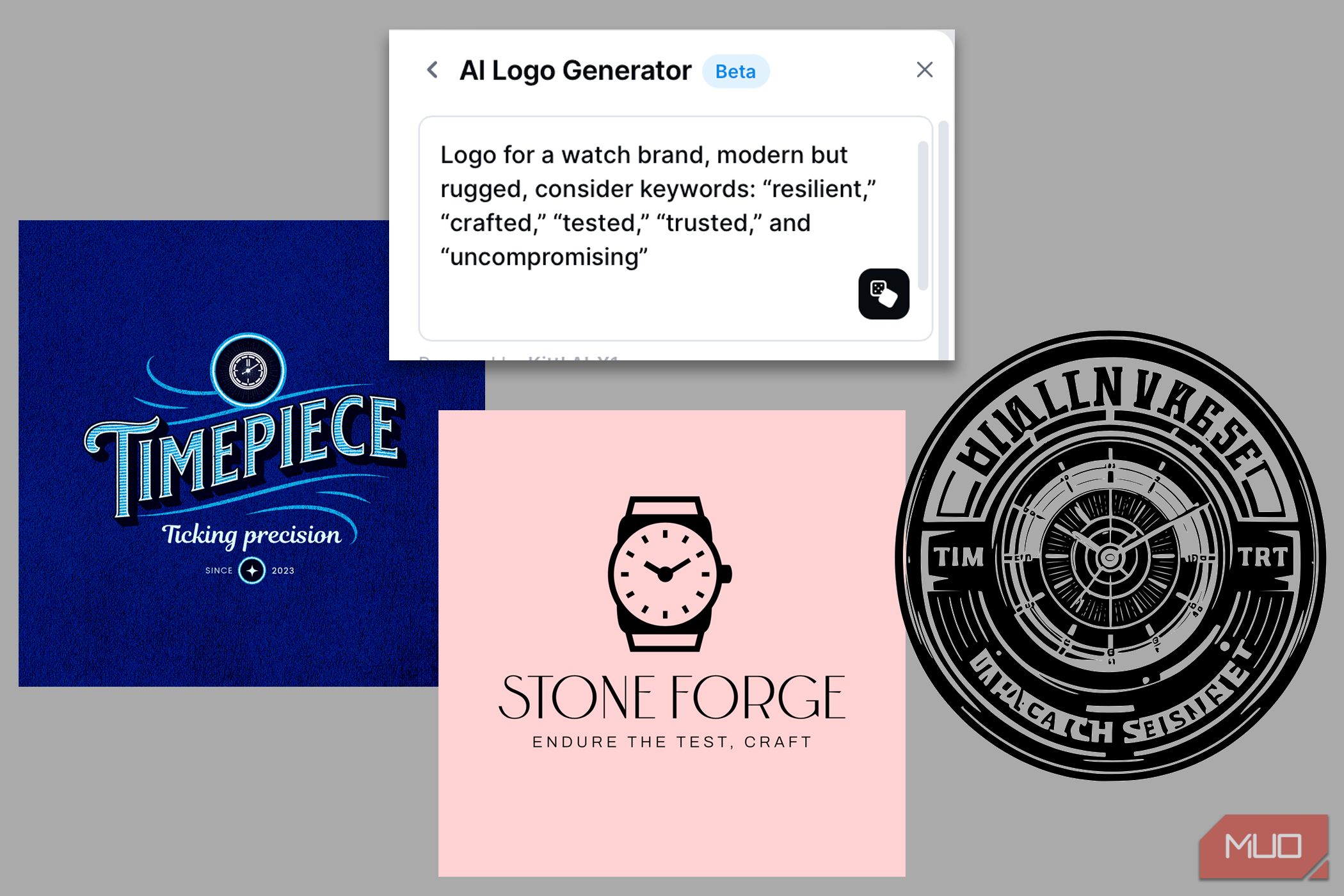 Kittl AI Logo Generator Results
