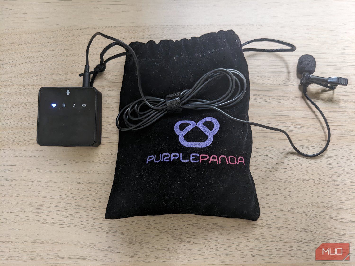 A plug-in lavalier mic used as an extension.