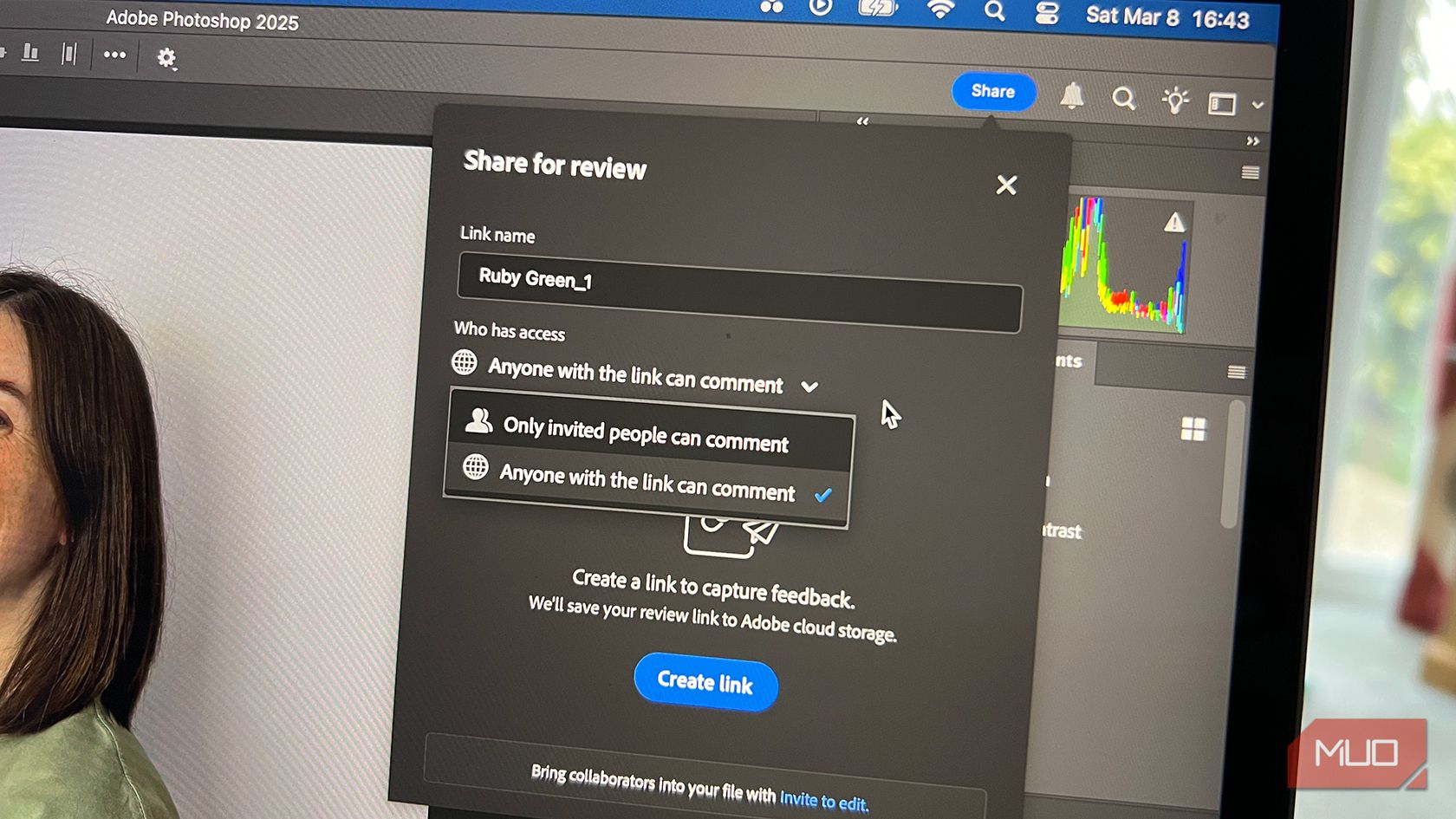 Photoshop Share for Review Feature
