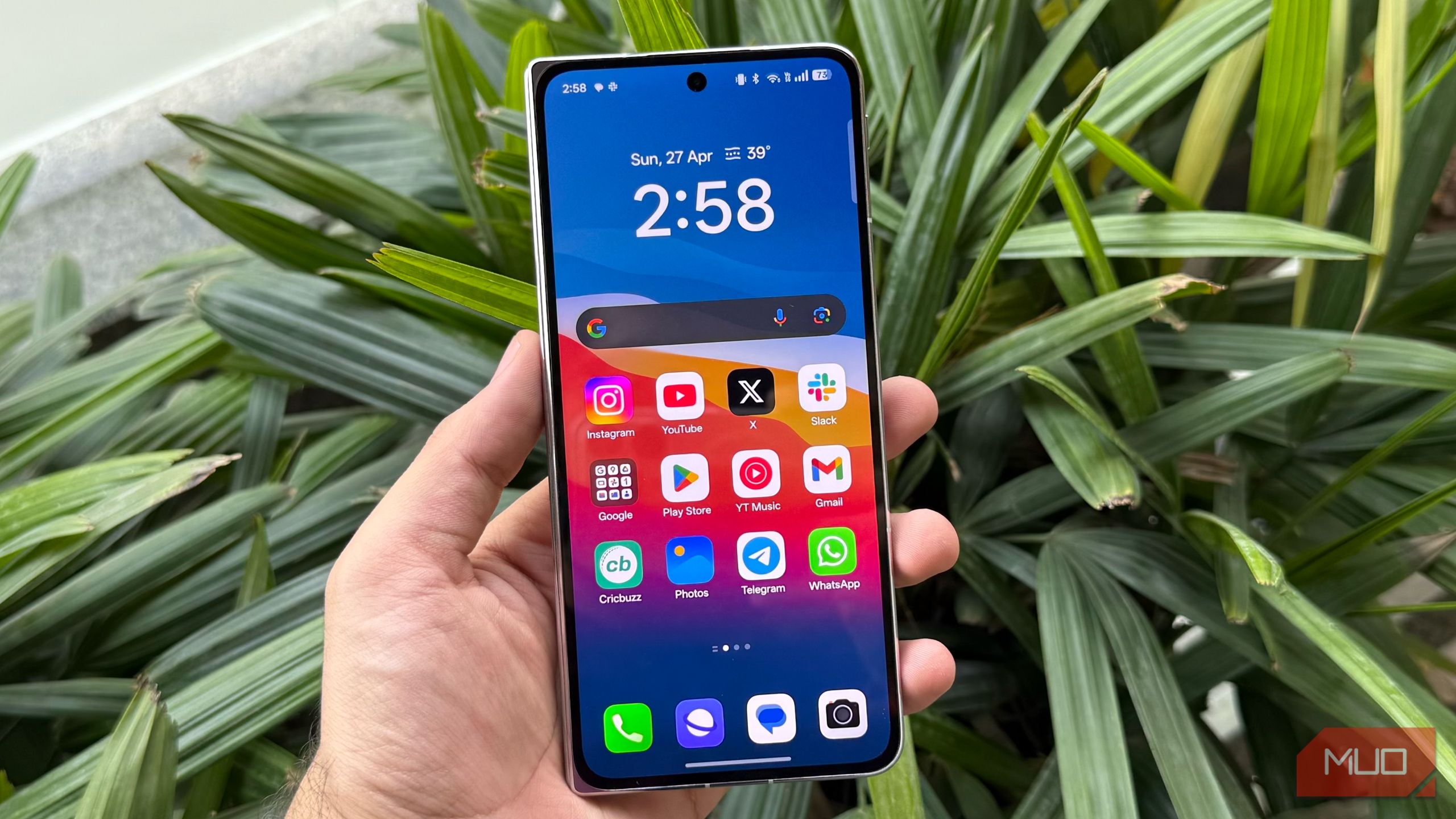 Cover display of the Oppo Find N5