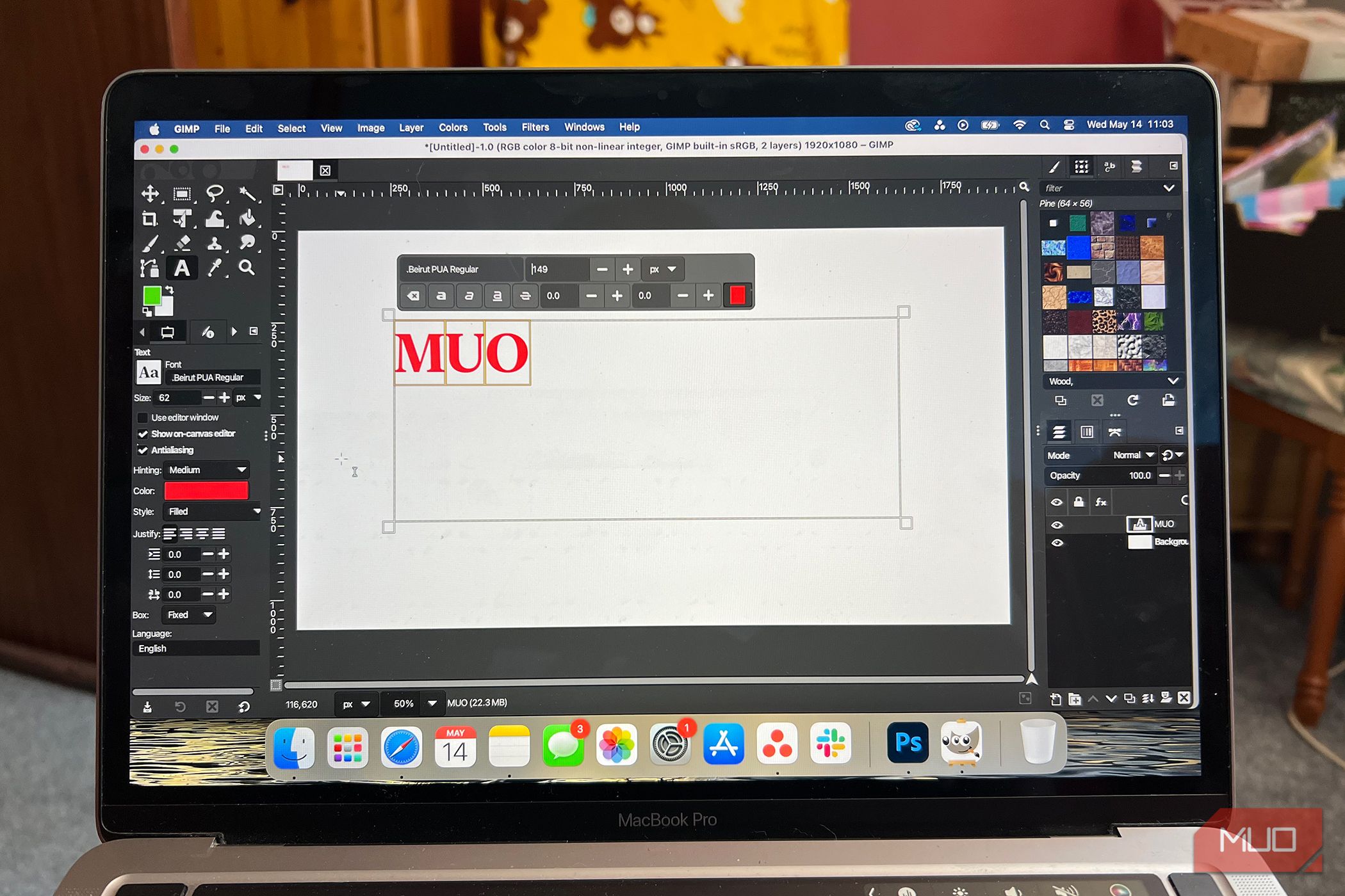 GIMP Text Tool