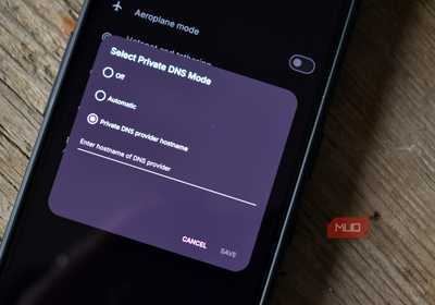 private dns settings on android smartphone