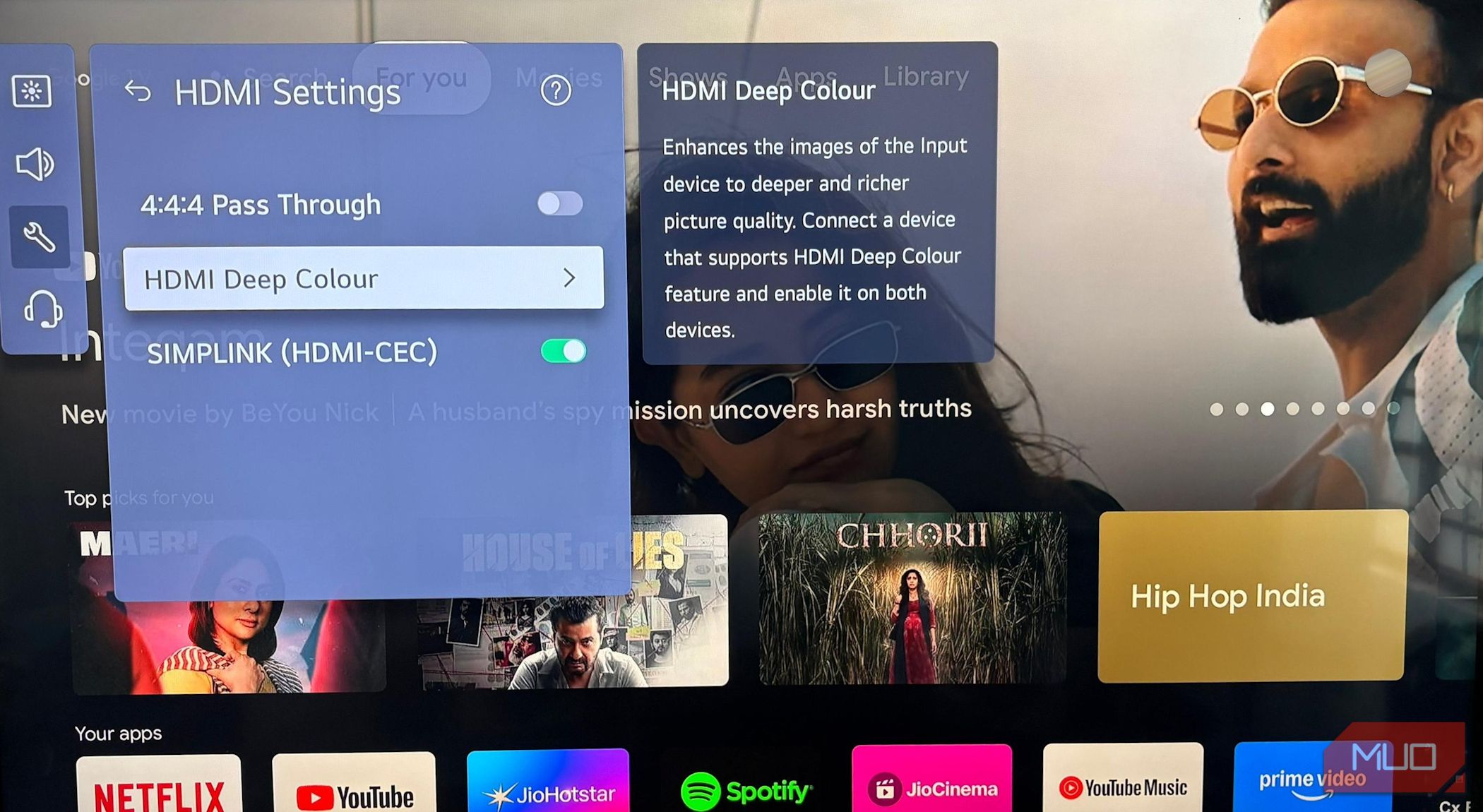 Enabling HDMI Deep Color in LG Smart TVs