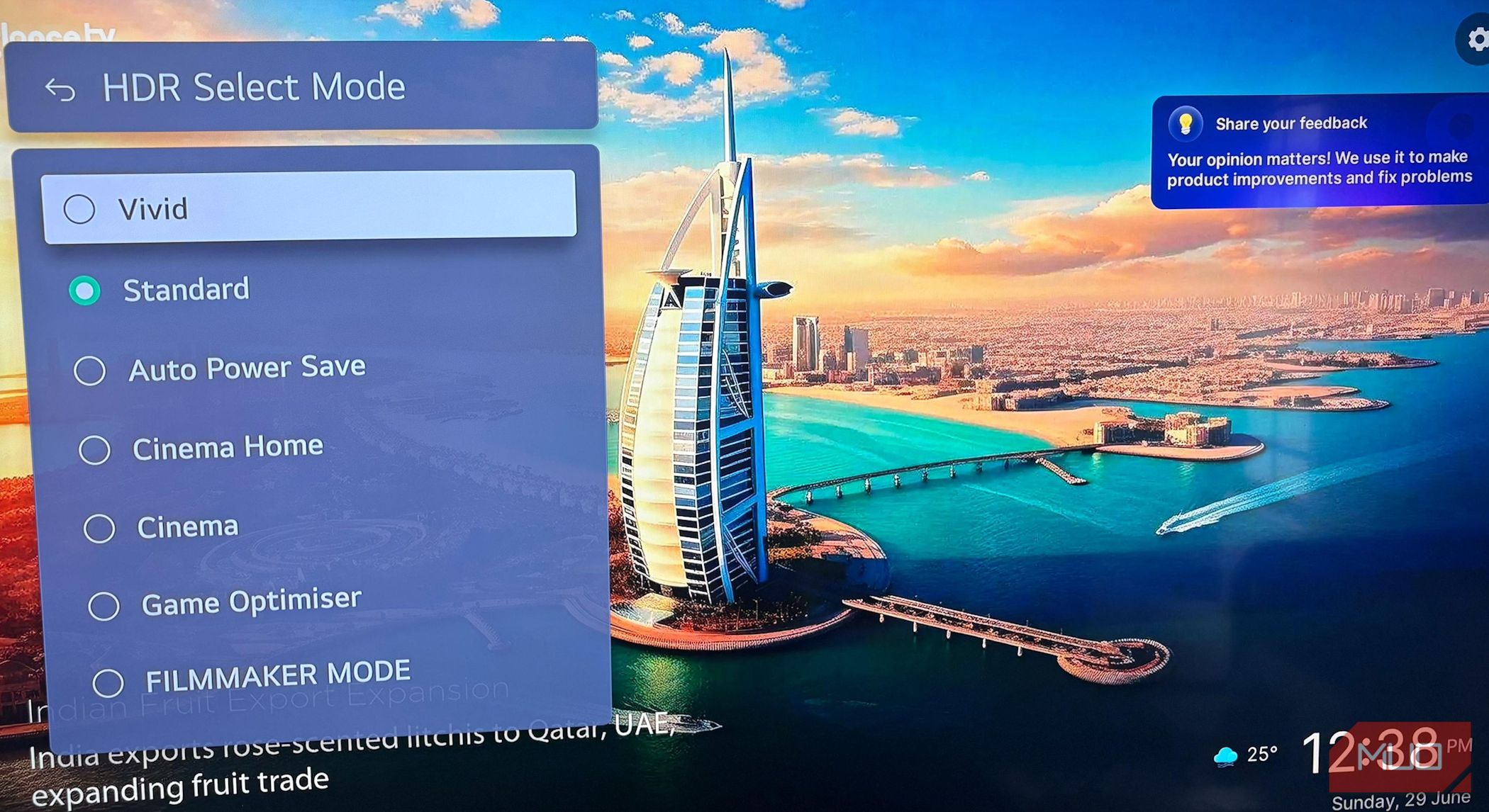 Selecting an HDR-Friendly Picture Mode