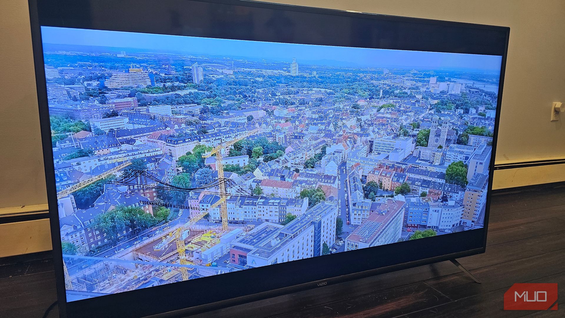 A picture of Germany as a screensaver on a smart TV