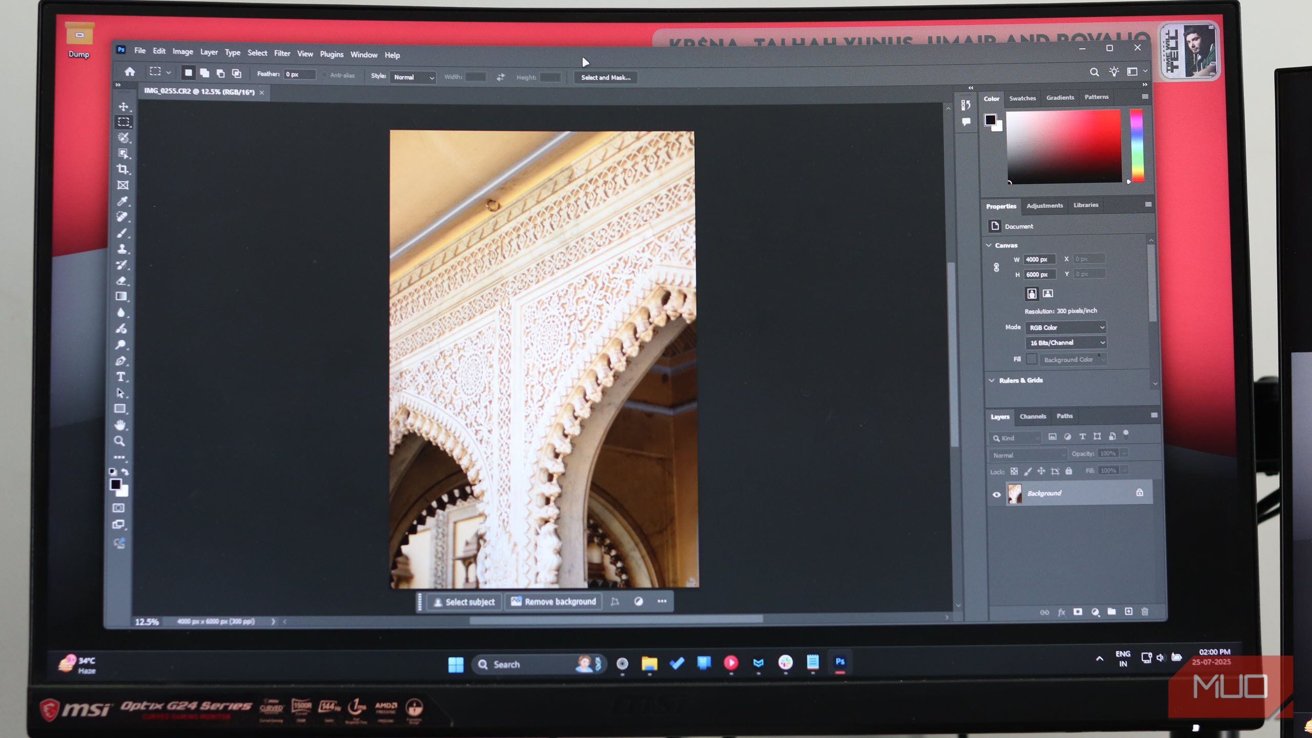 Photoshop 2025 on Windows 11