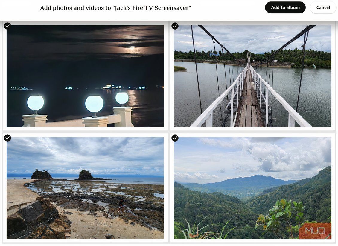 Amazon Photos desktop user interface.