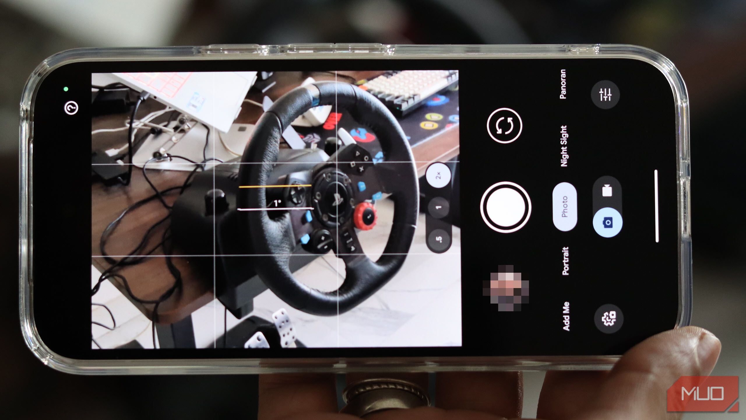 Google Camera open on Pixel 9a