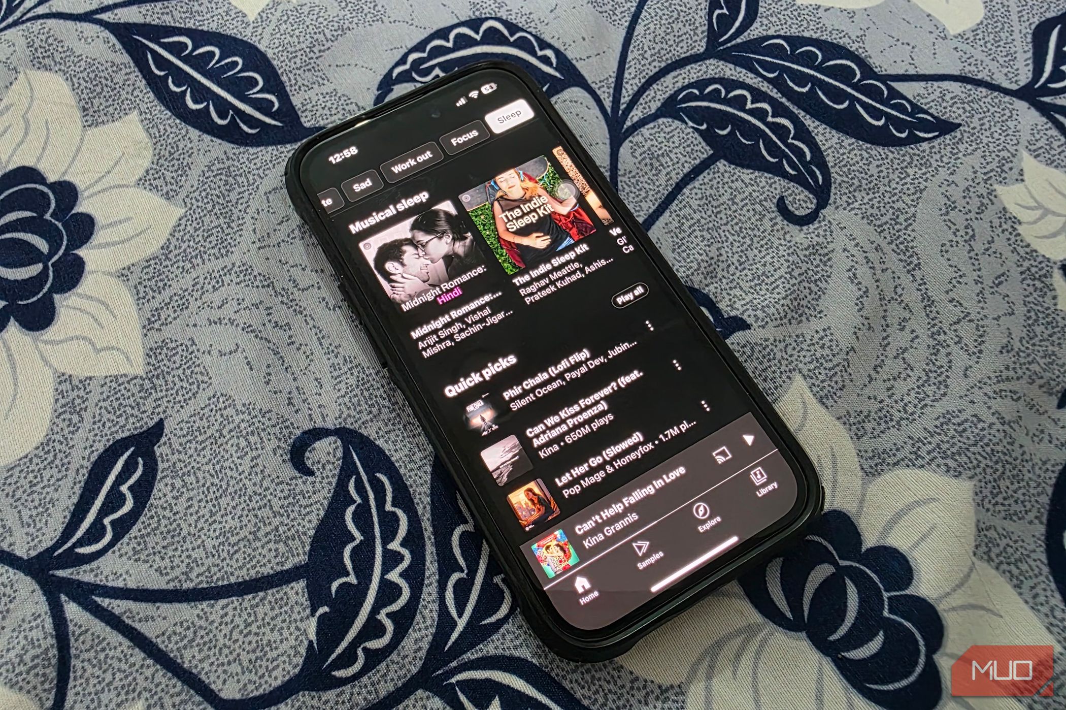 I'm listening to YouTube Music on my iPhone