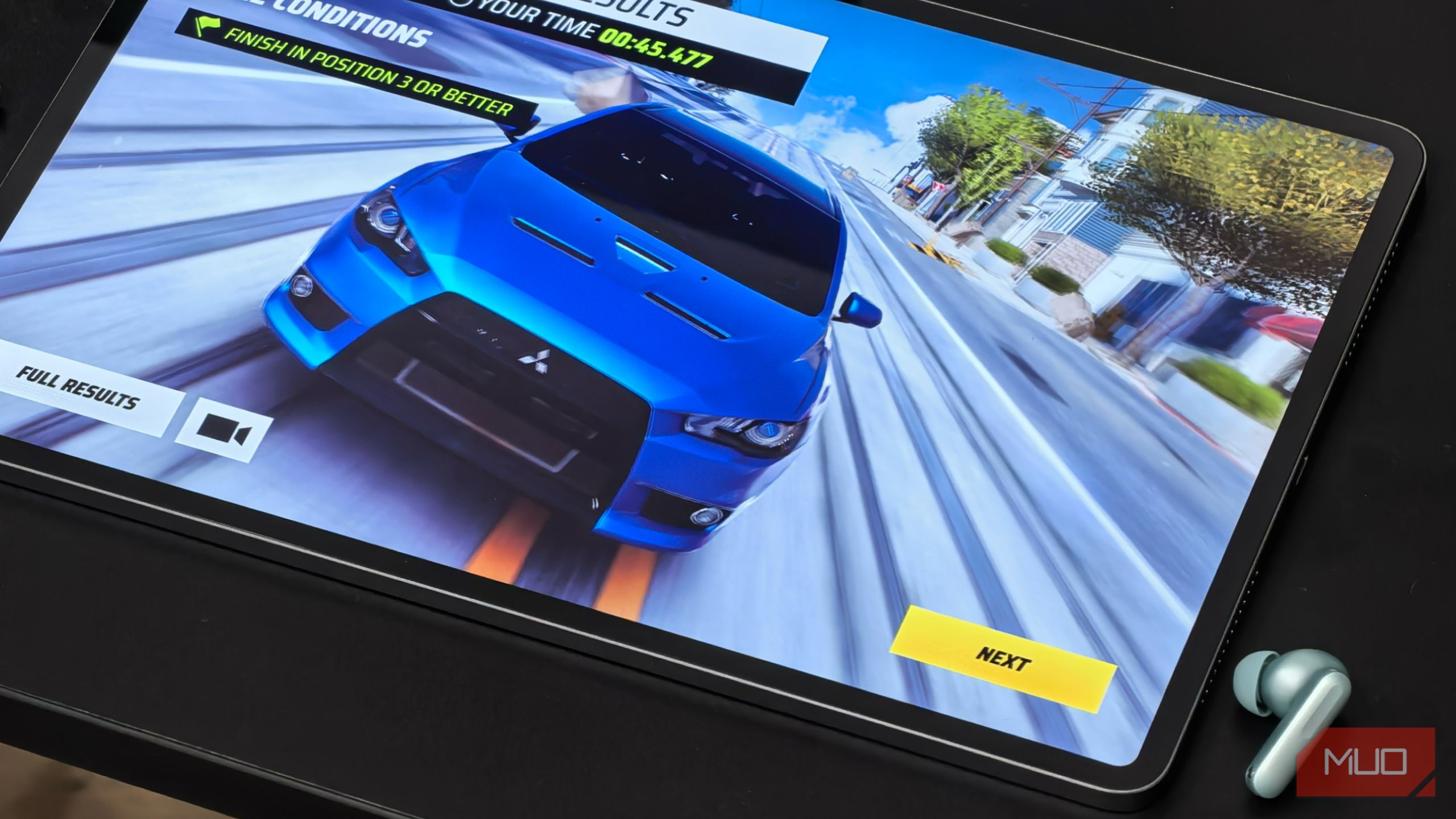 Infinix XPAD GT Android tablet running Asphalt 9 game