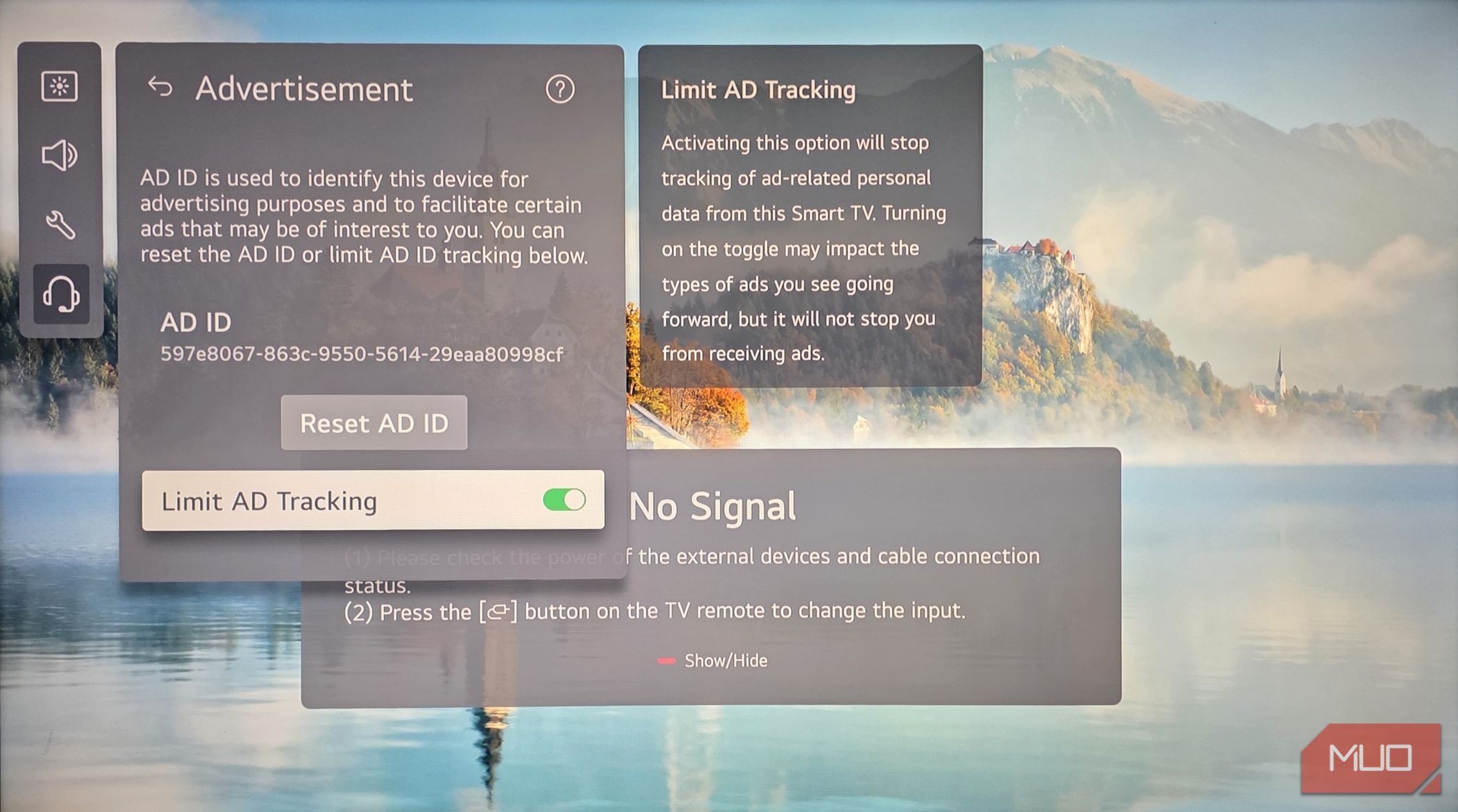 Limit Ad Tracking in LG Smart TV