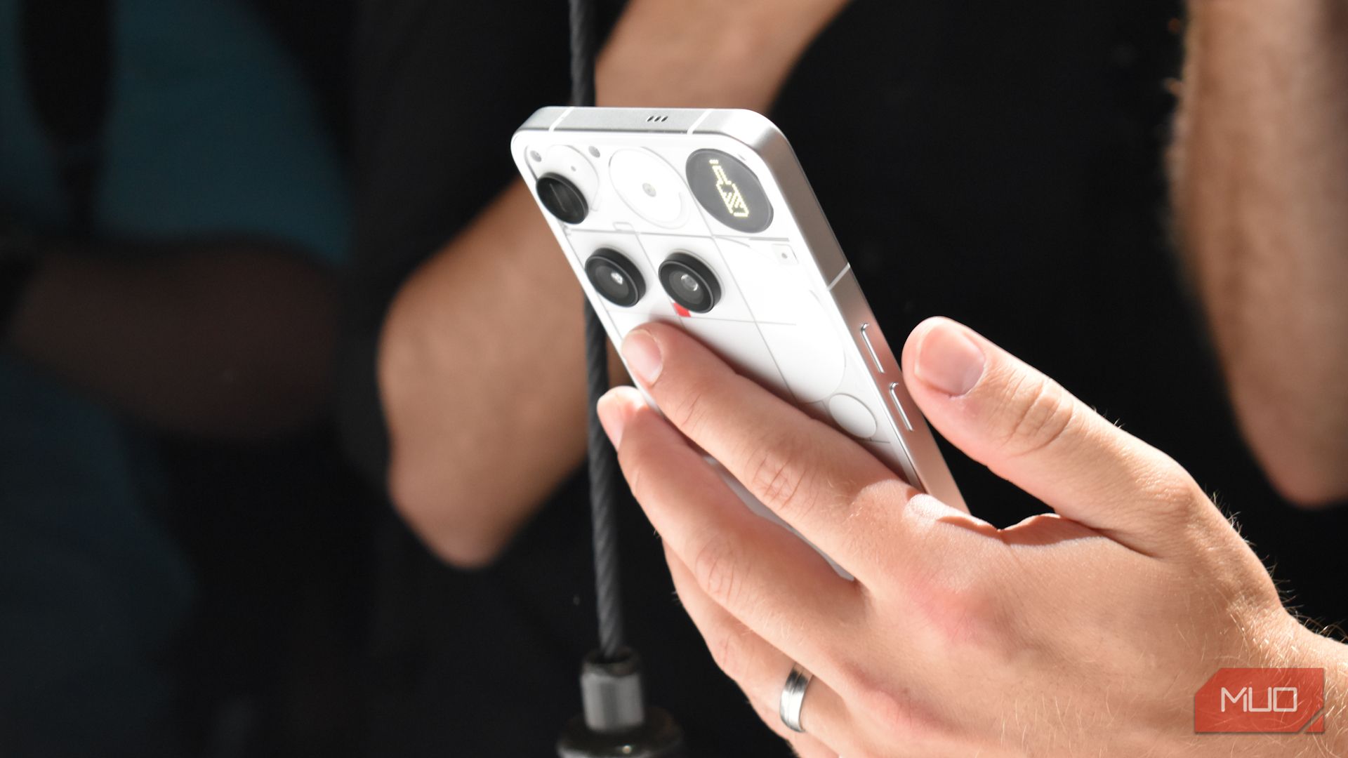 nothing phone 3 rear phone with glyph matrix.