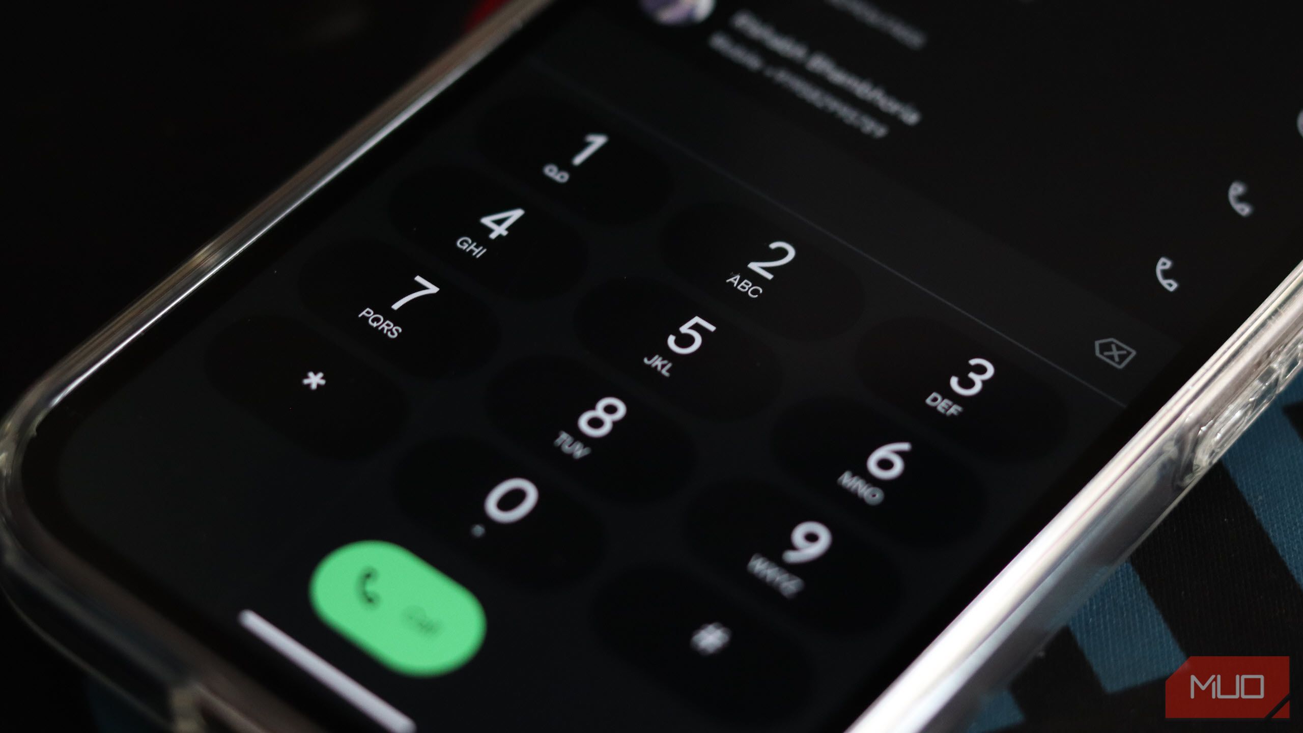 Phone app on Pixel 9a