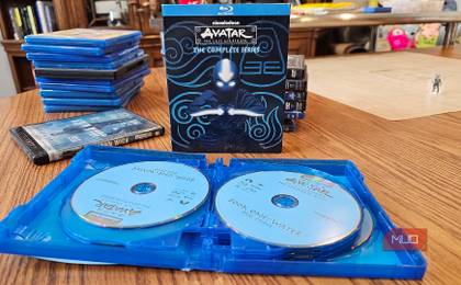 The complete series of Avatar The Last Airbender on DVDs