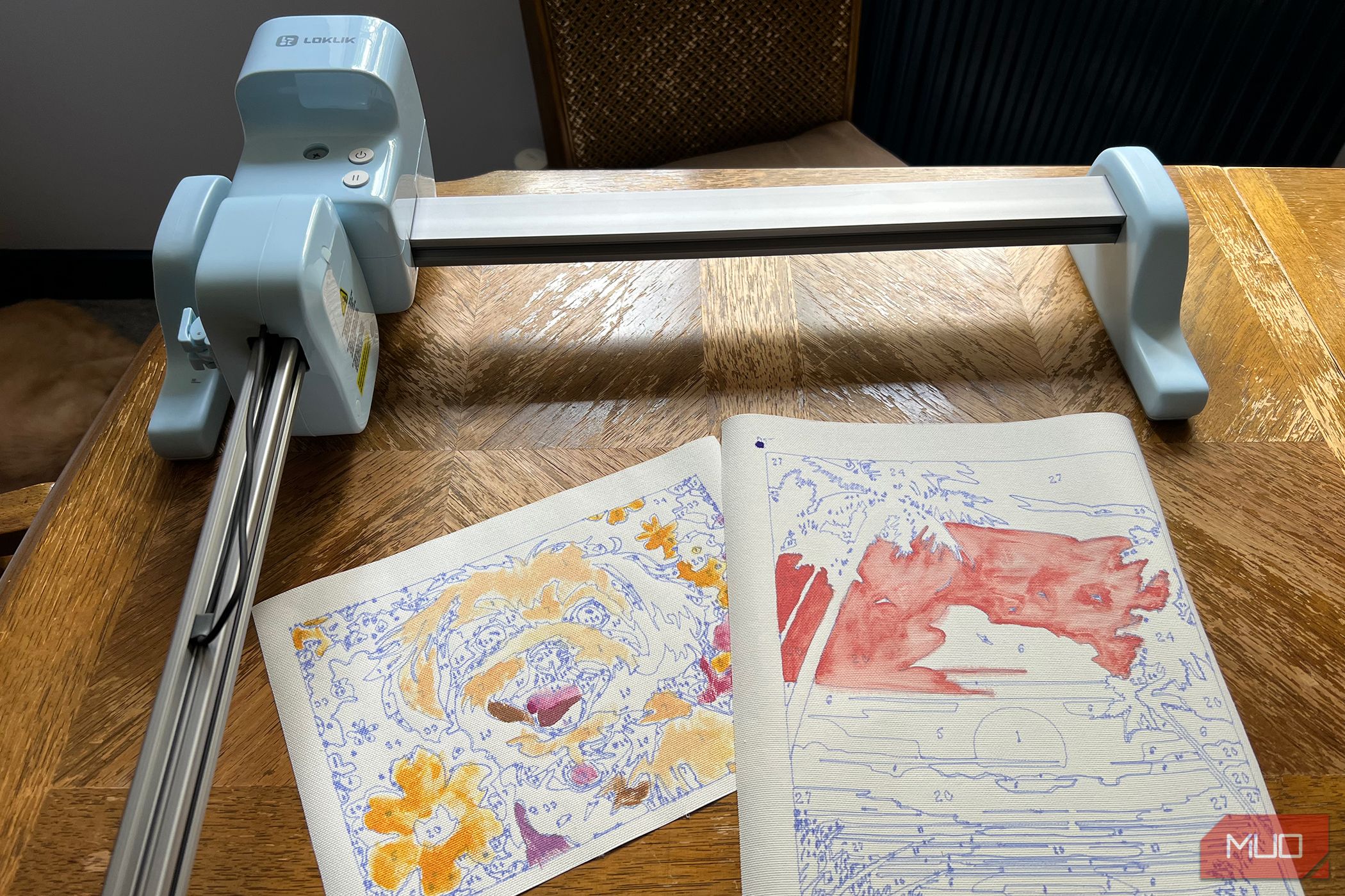 Two Paint-by-Numbers Images with the LOKLiK iPaint Machine