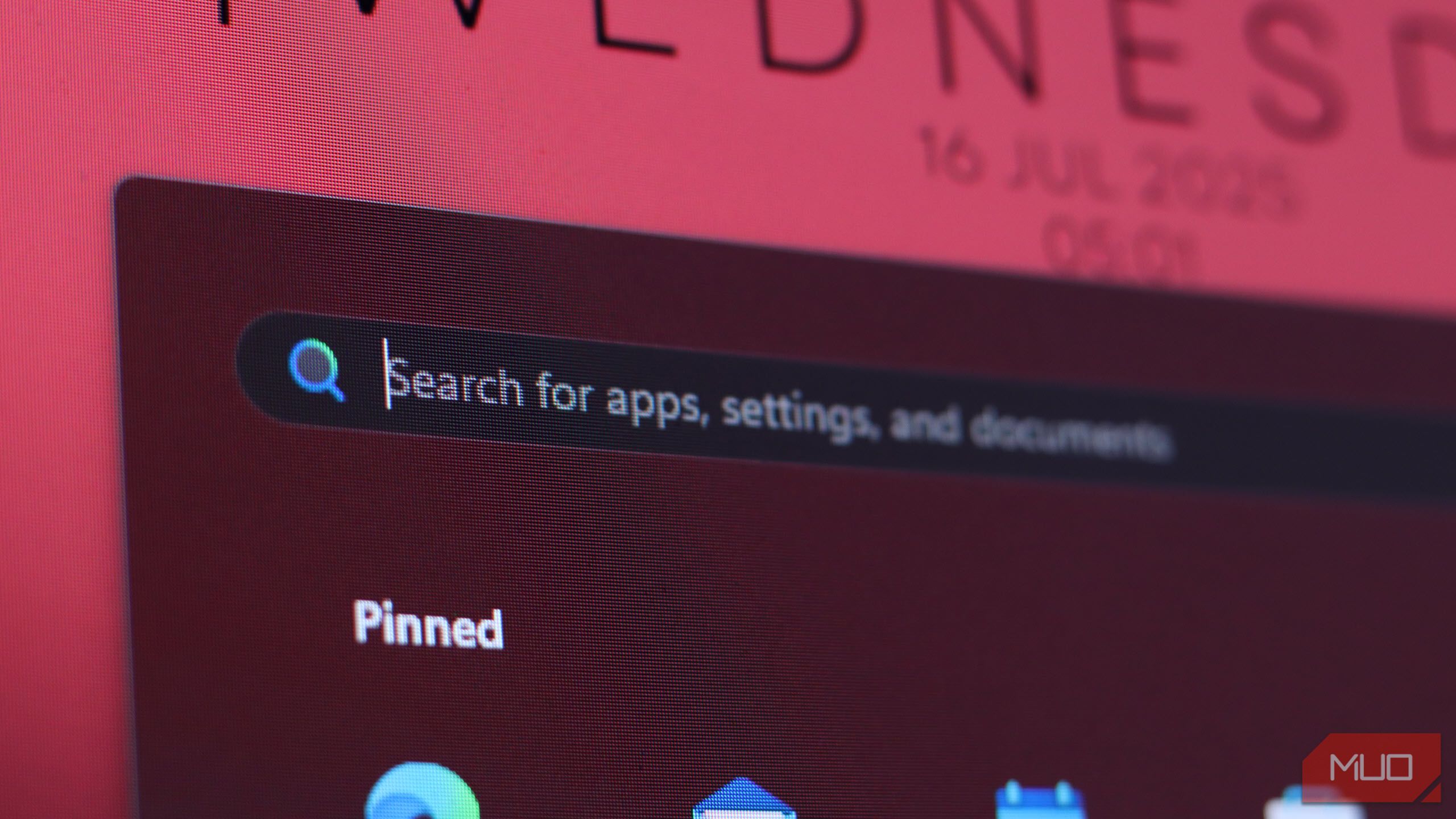 Windows Search in the Start menu