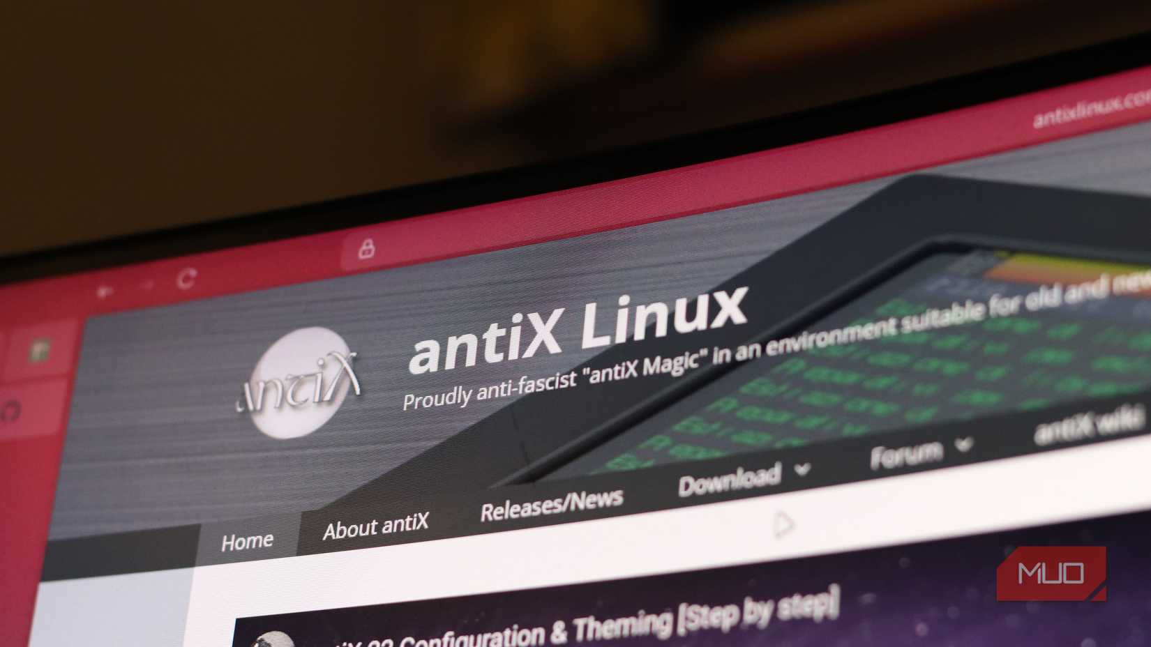 AntiX Linux website